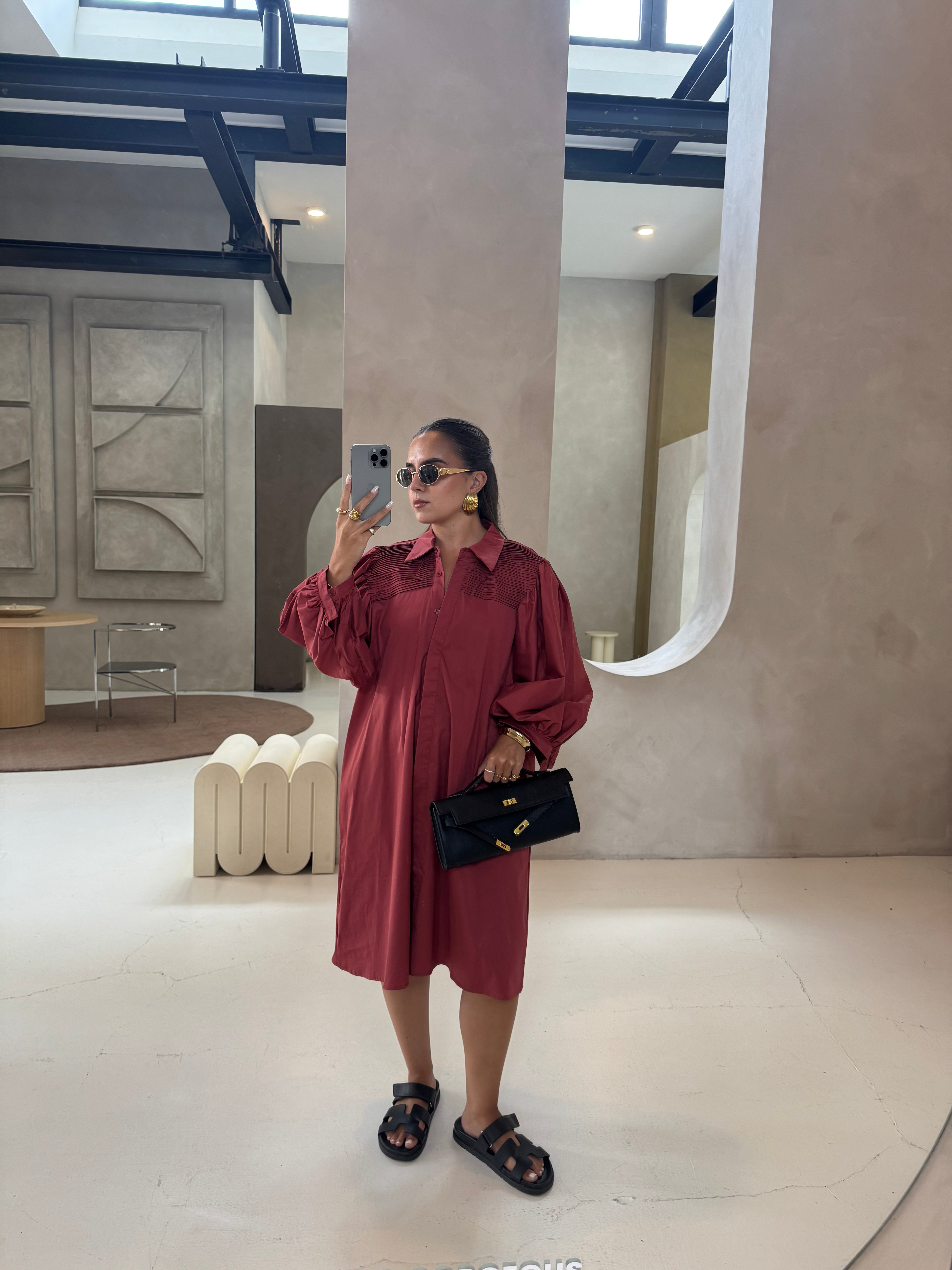Robe NOLIA bordeaux (SC190)