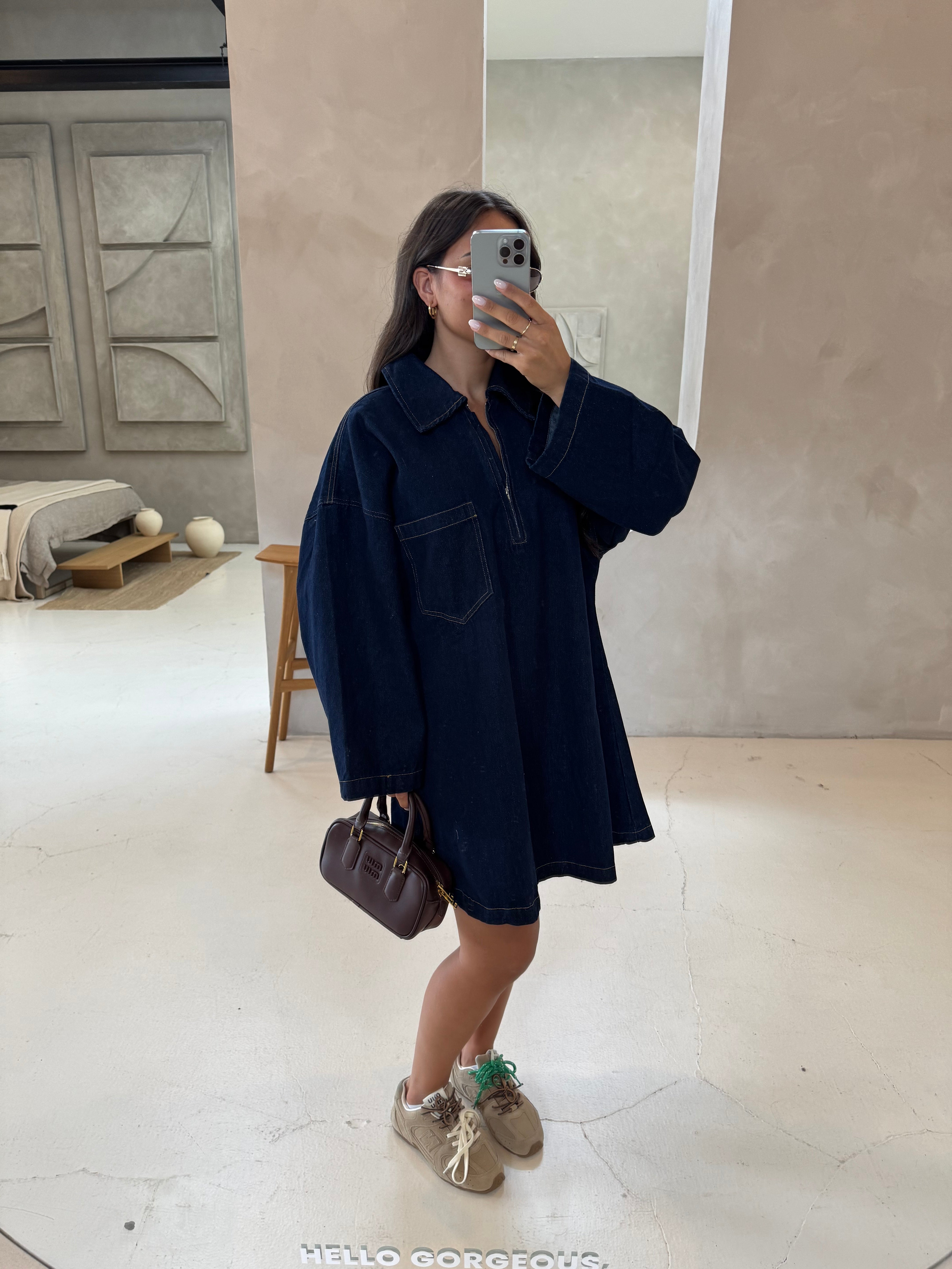 Robe DIANA bleue jean (8040)