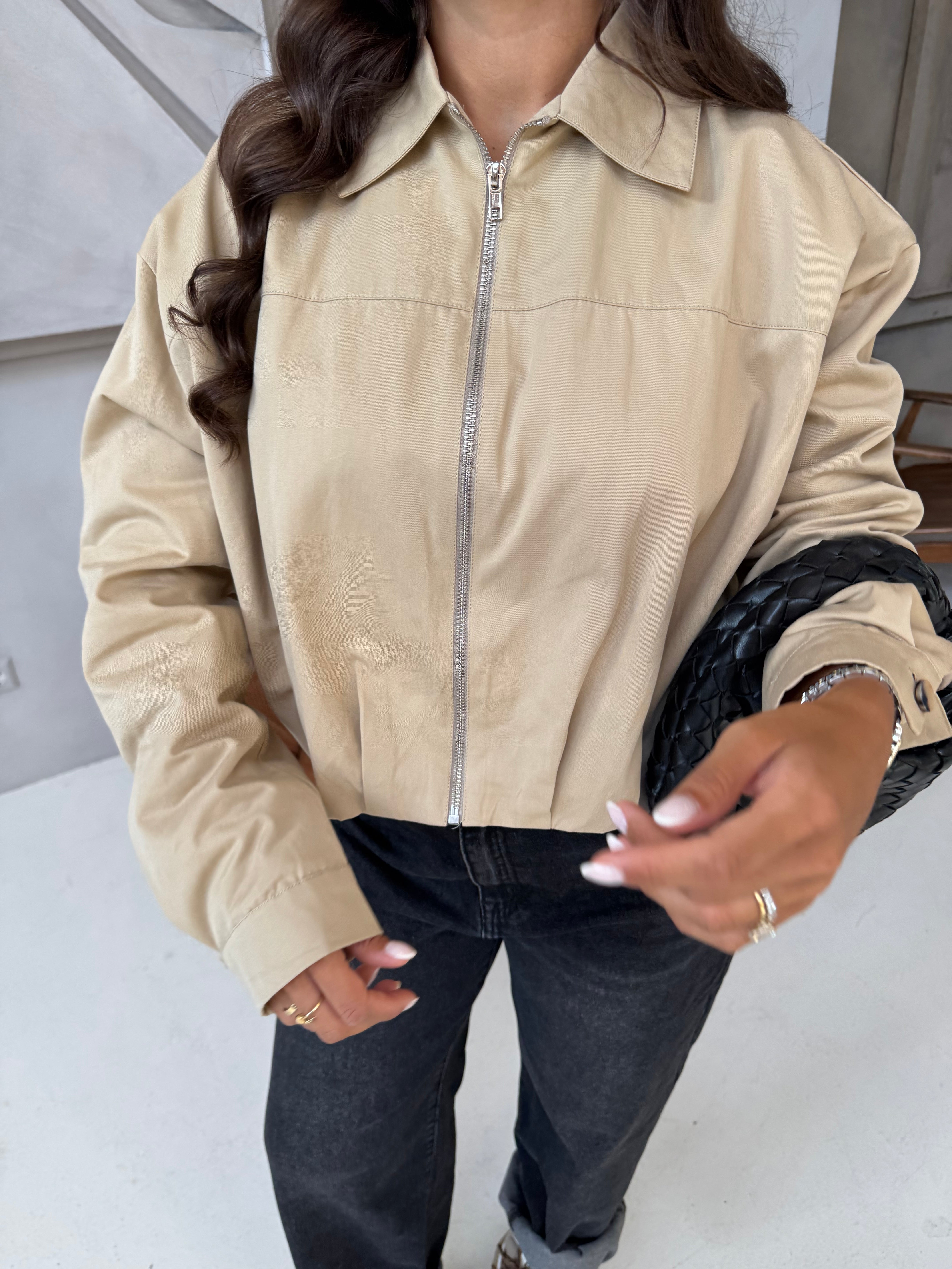 Veste ZIP beige (11388)