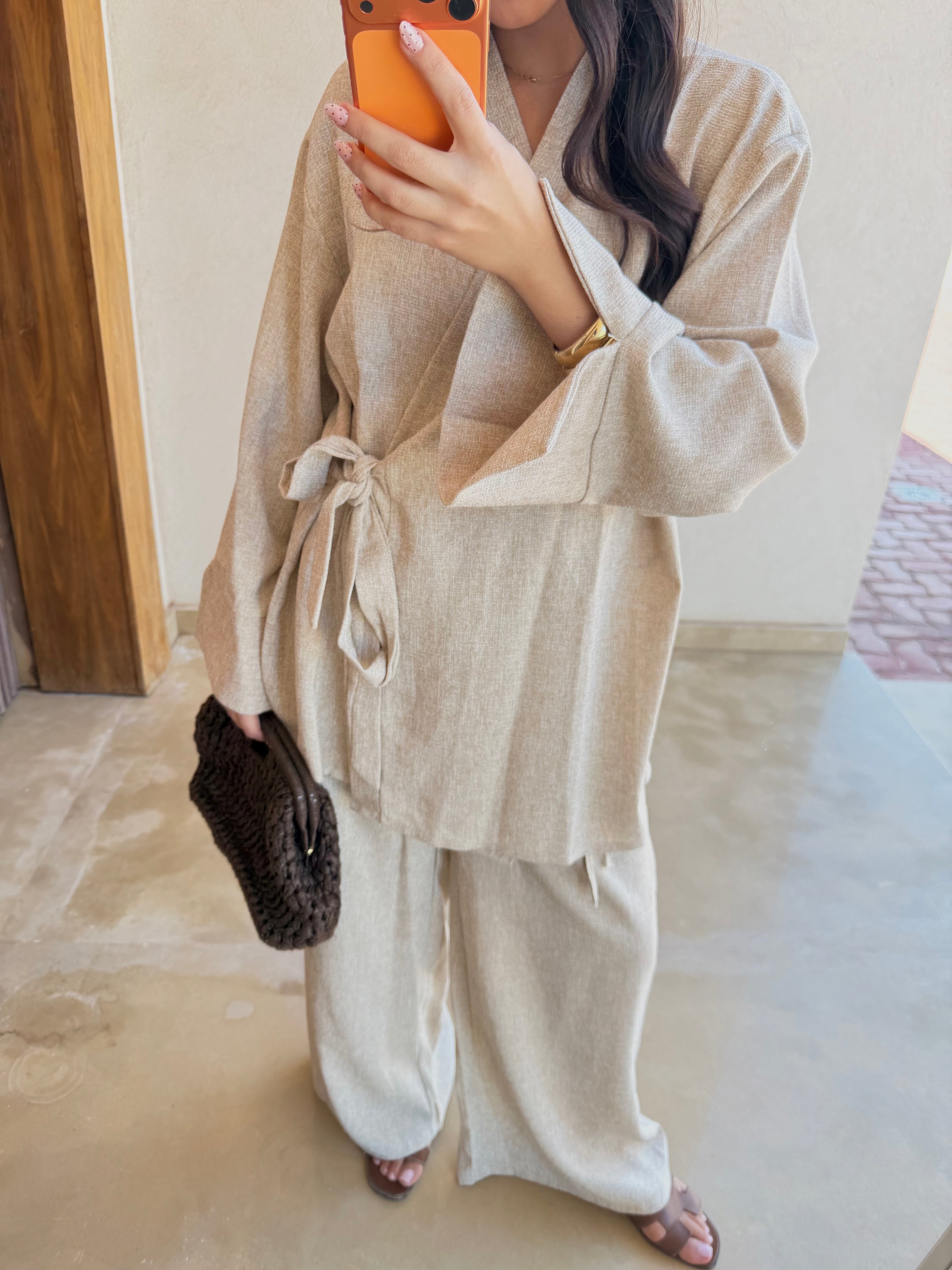 Ensemble JESSY noué beige