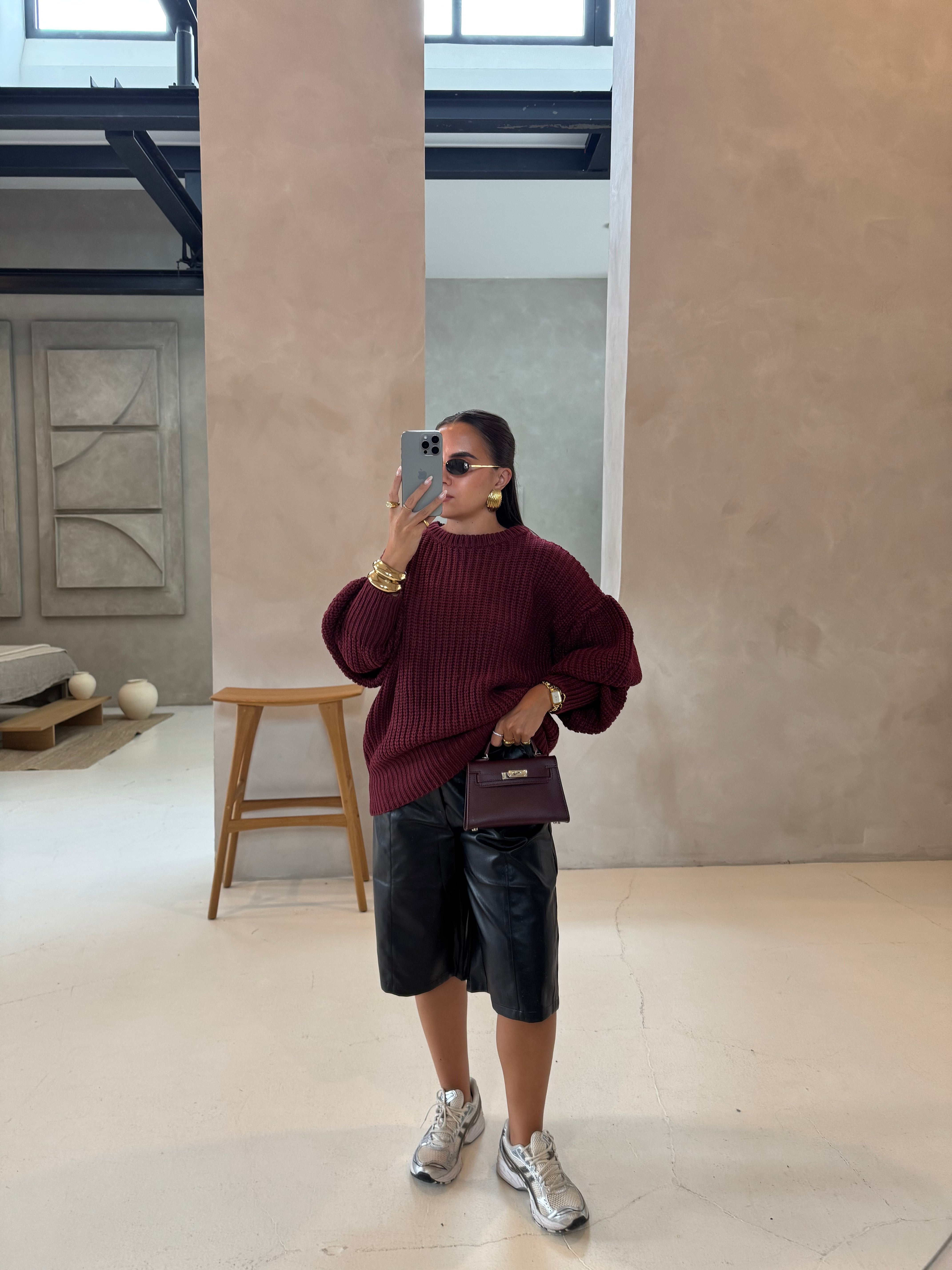 Pull NEA bordeaux (LA2586)