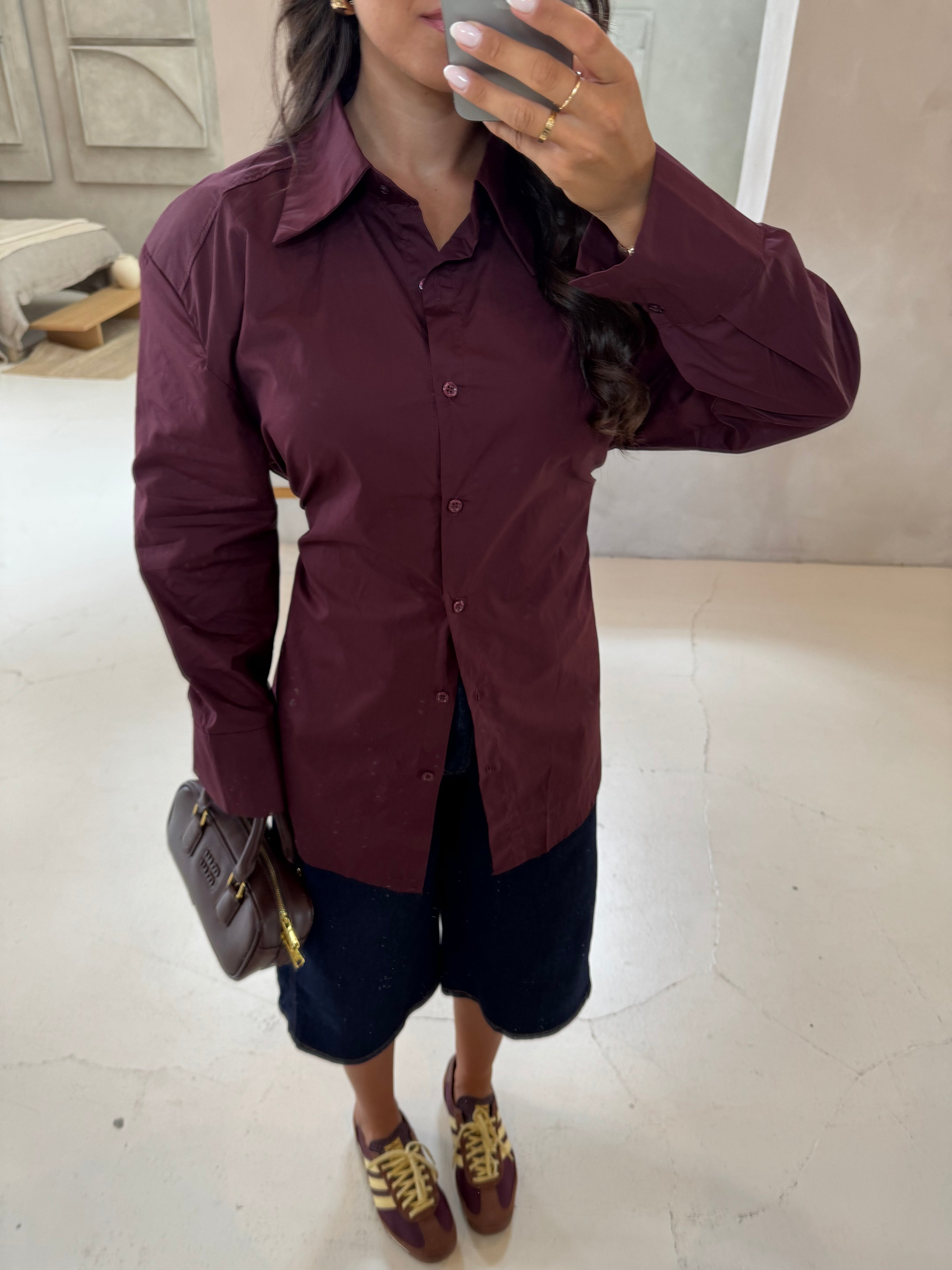 Chemise FRANKIE bordeaux (25c909)