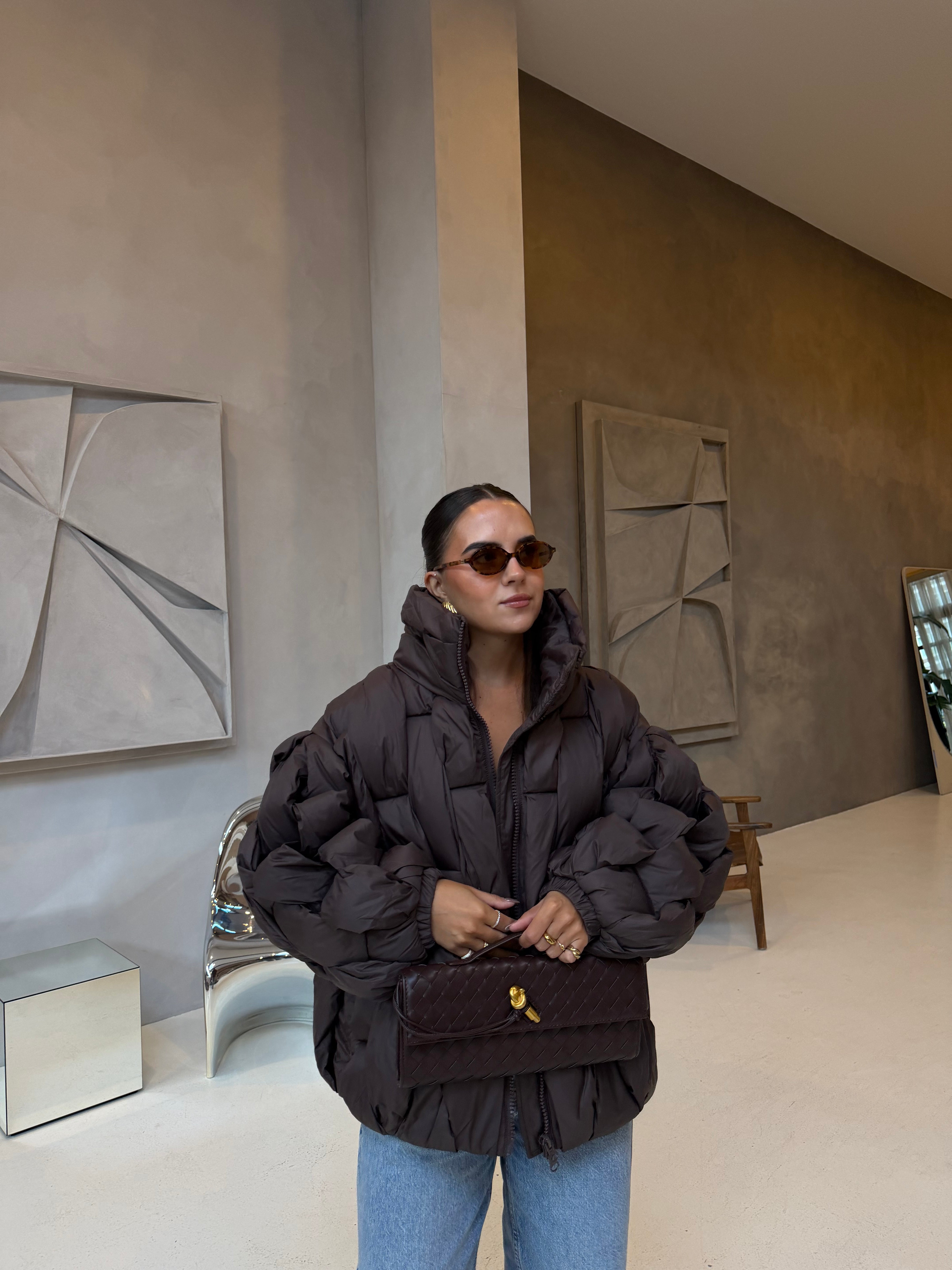 Doudoune OVER marron (F202505)