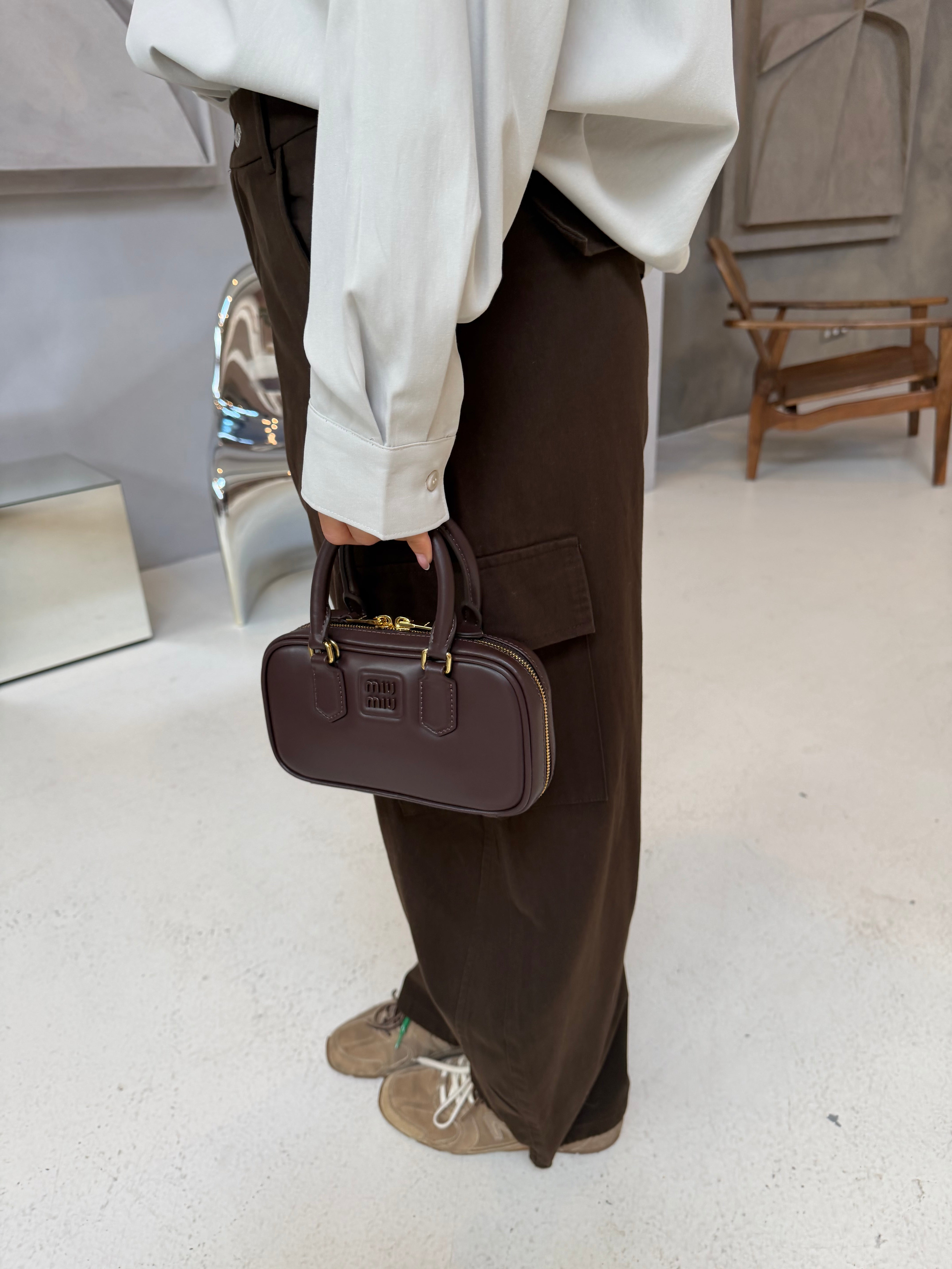 Pantalon cargo marron (MA8886)