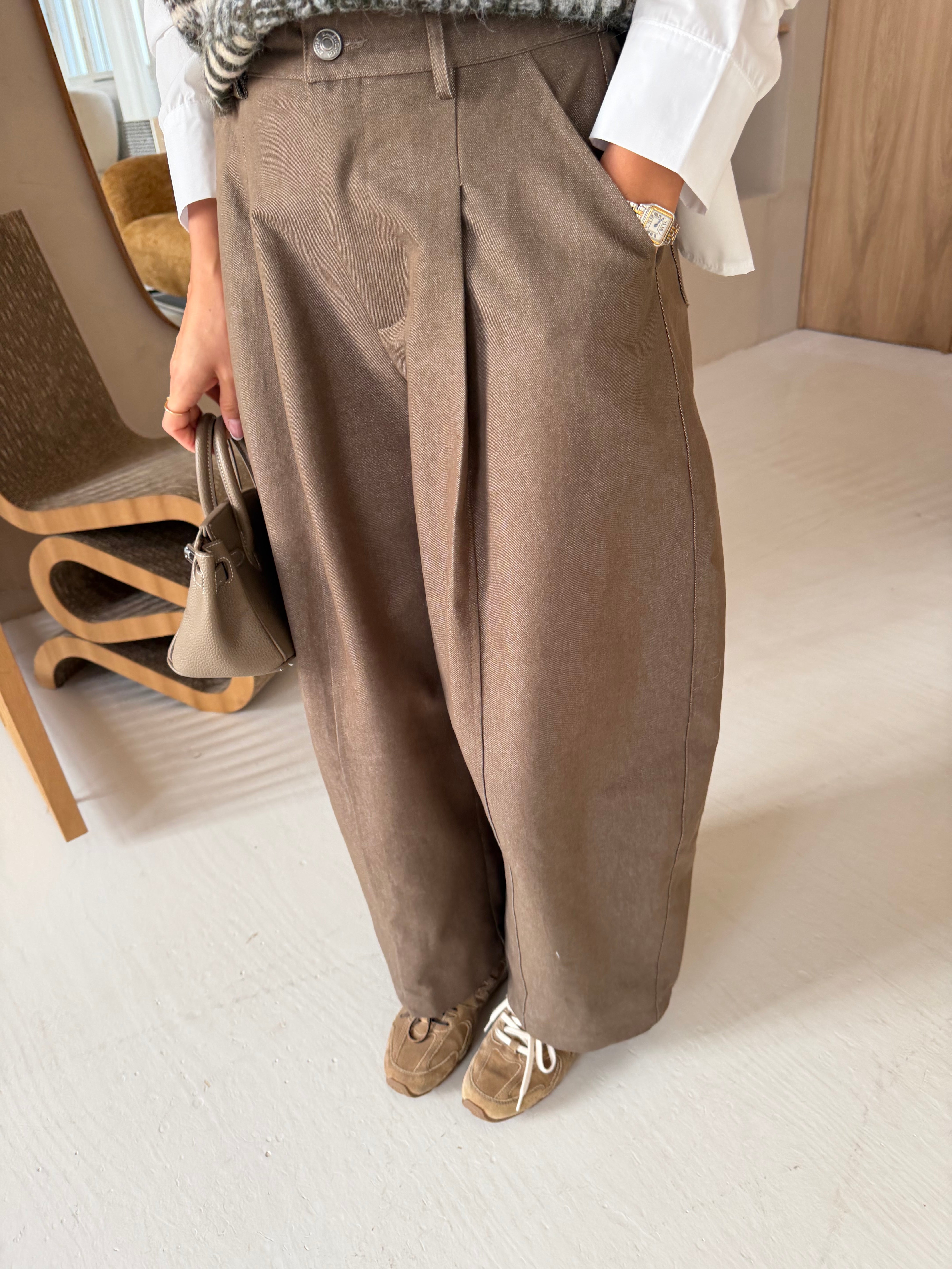 Pantalon ballon coffe (E9377)