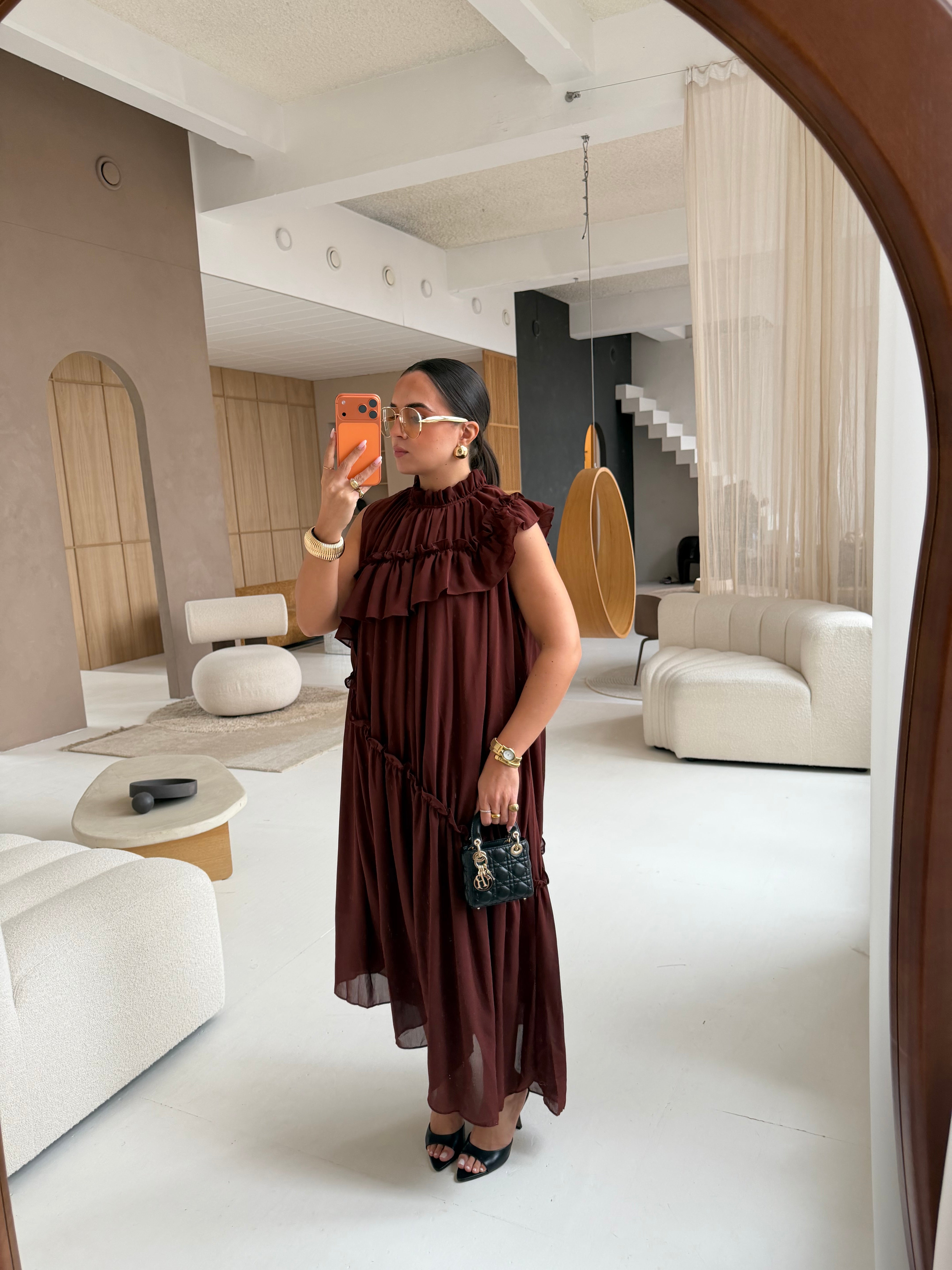 Robe JOLIE marron (JY5213)