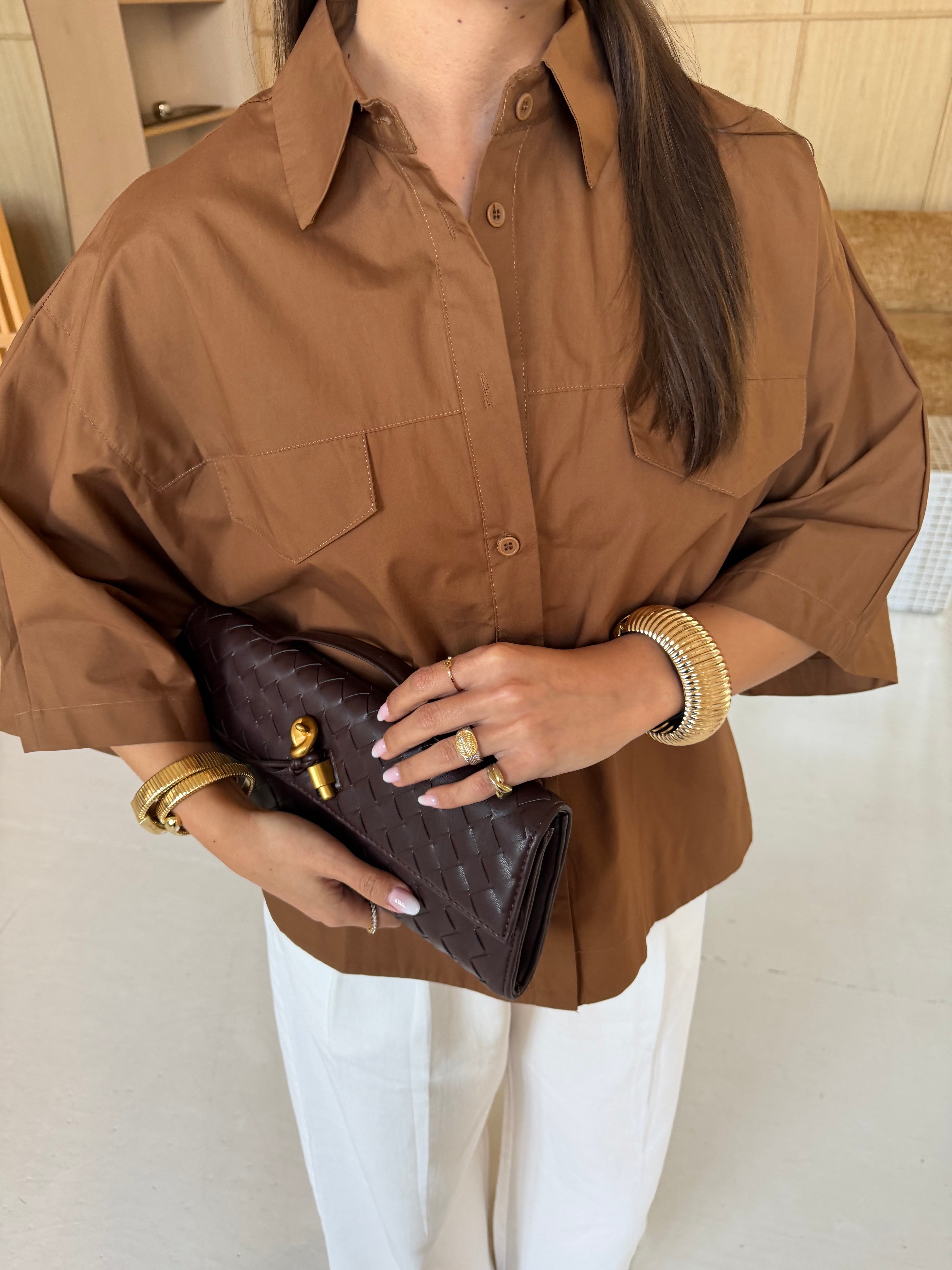 Chemise POLA marron (SC199)
