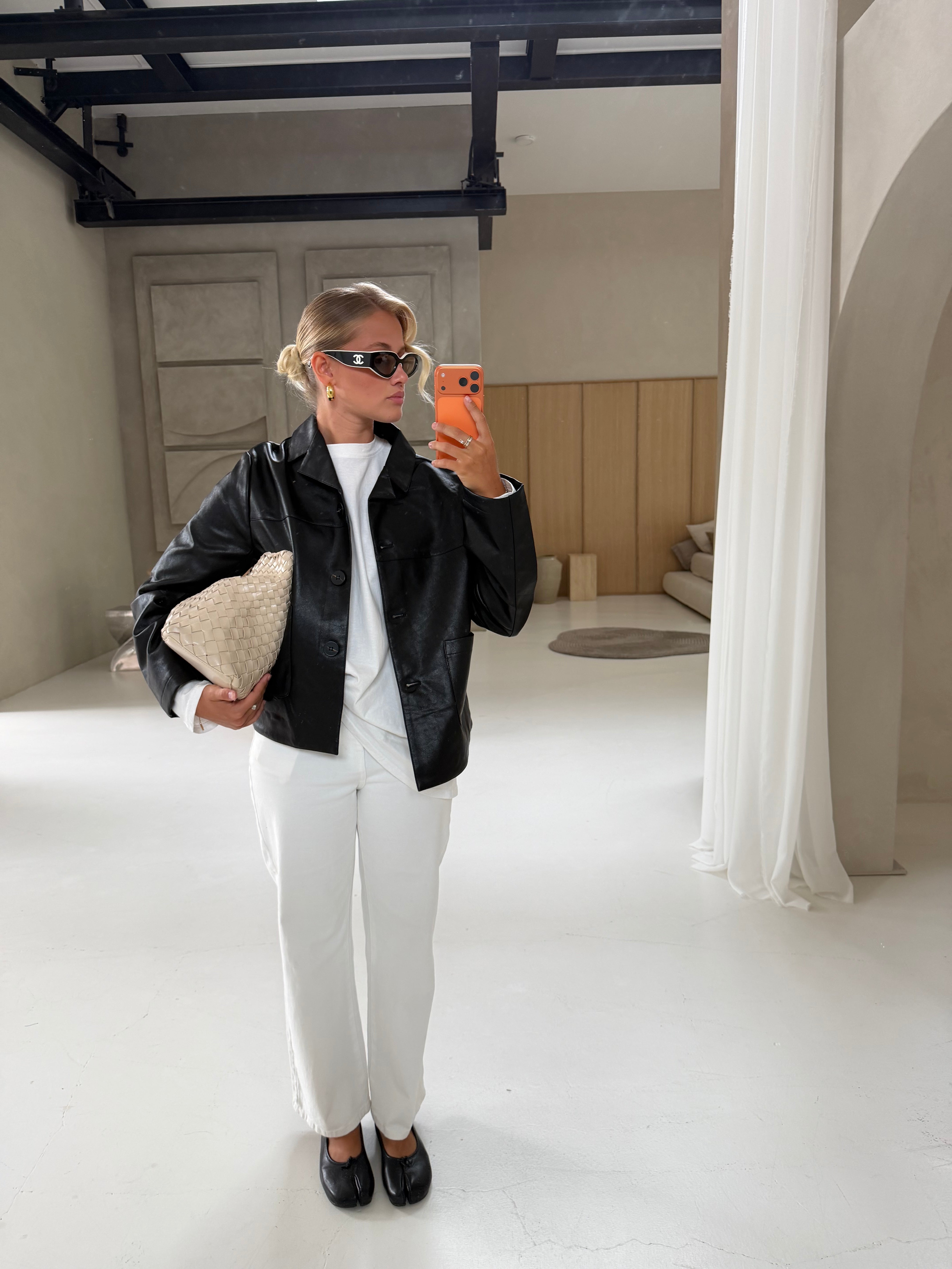 Blazer SAM simili noir (HM-864)