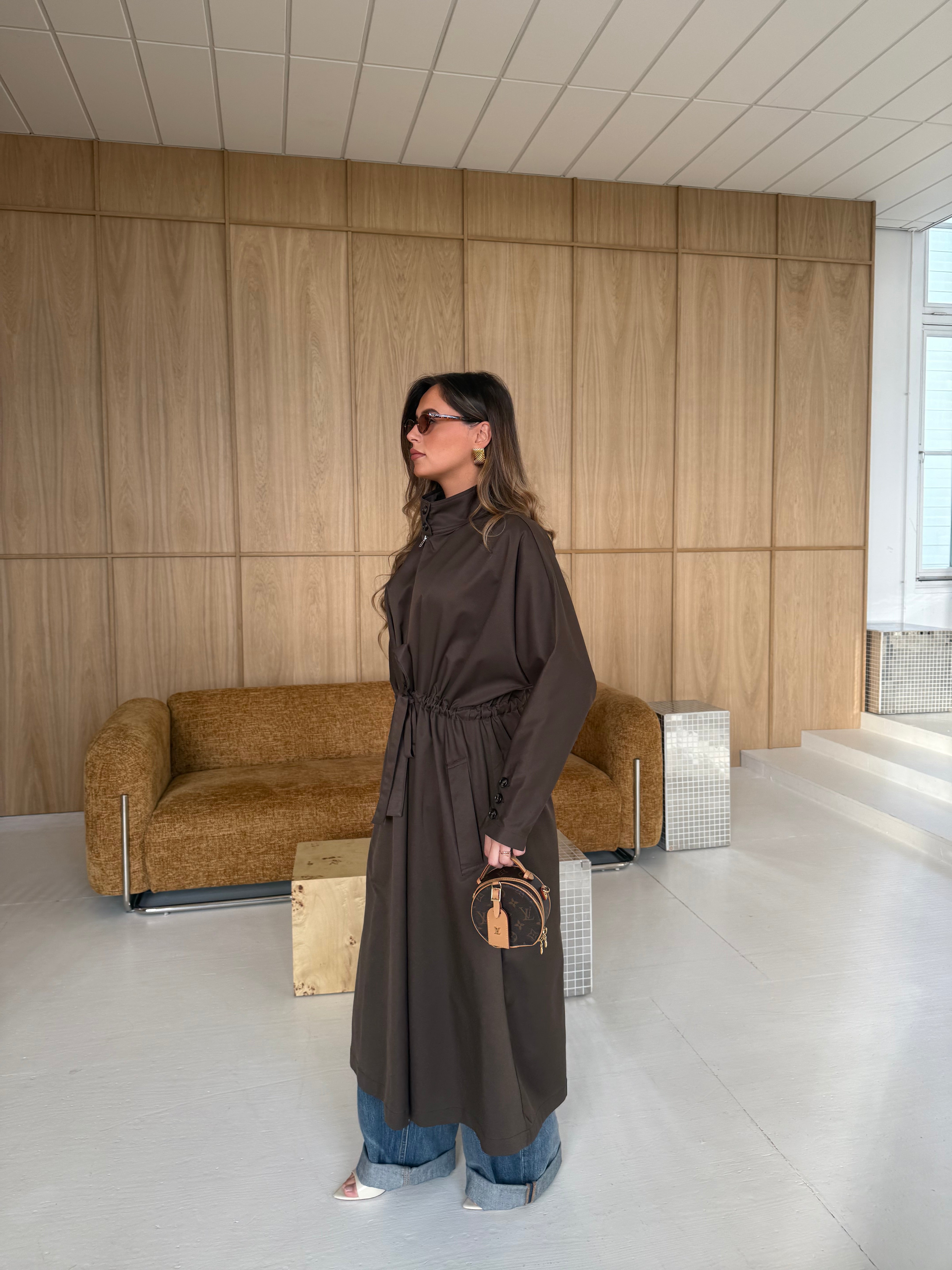 Veste longue SAM marron (W25256)