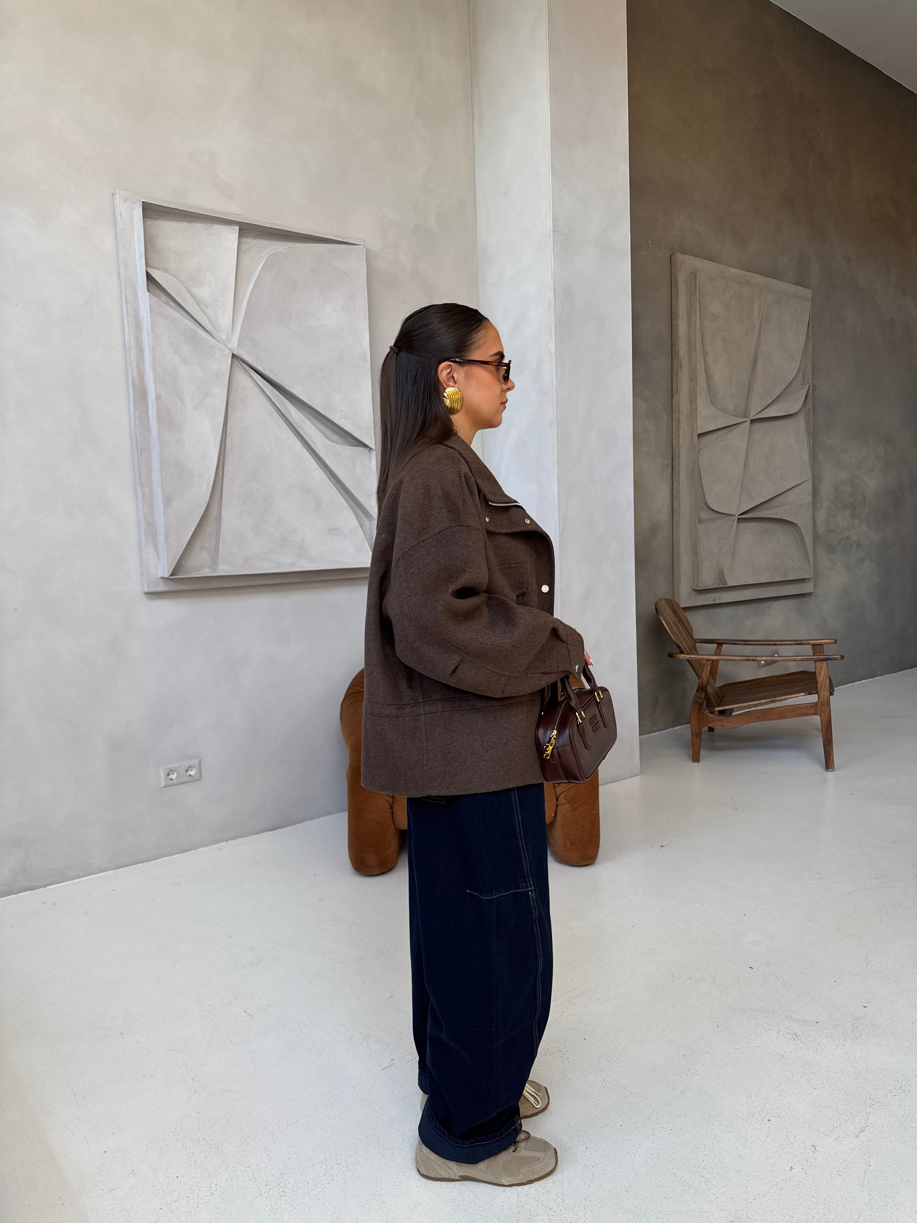 Manteau LANA marron (M2539)