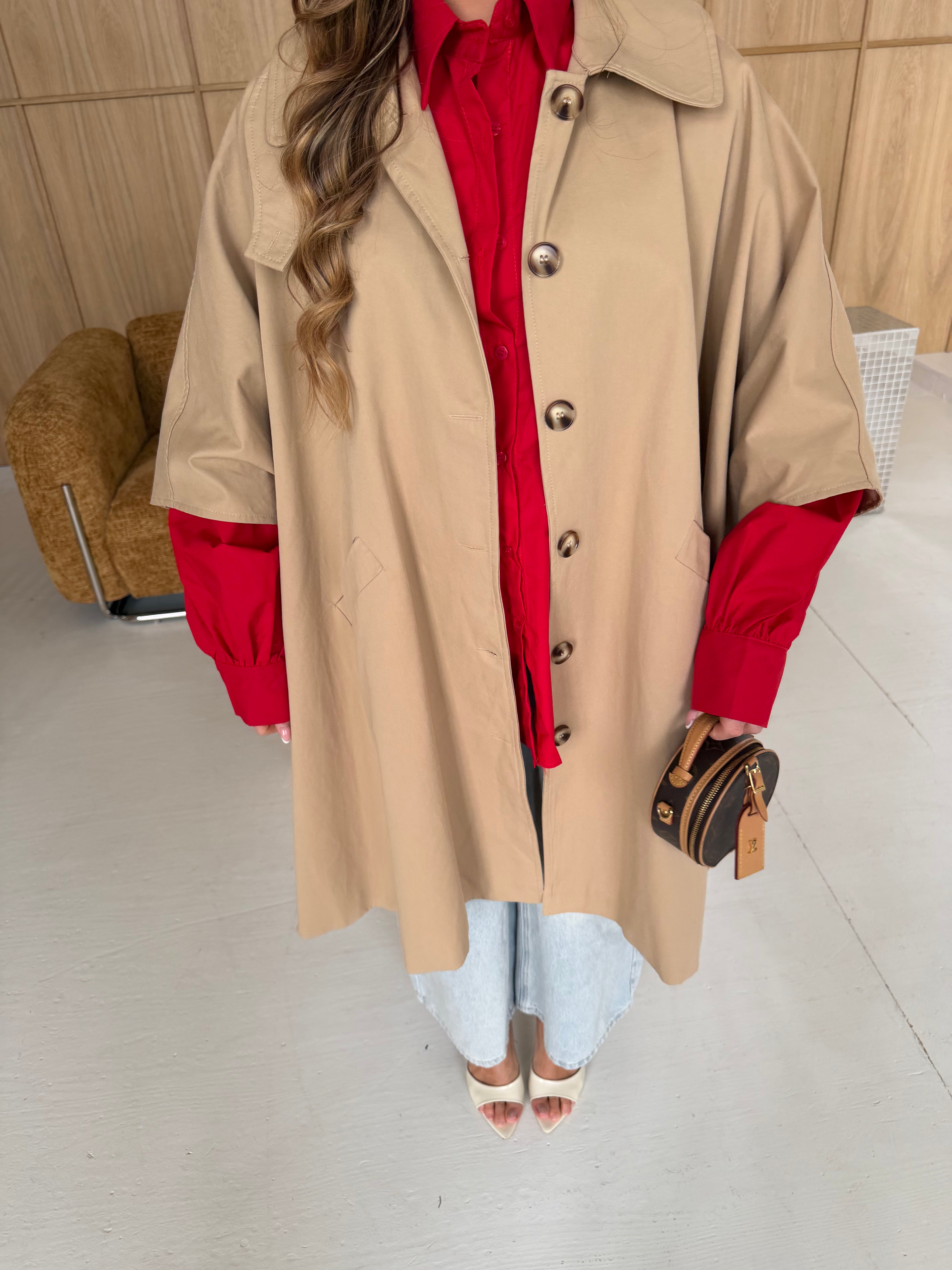 Trench CAPE beige (6702)