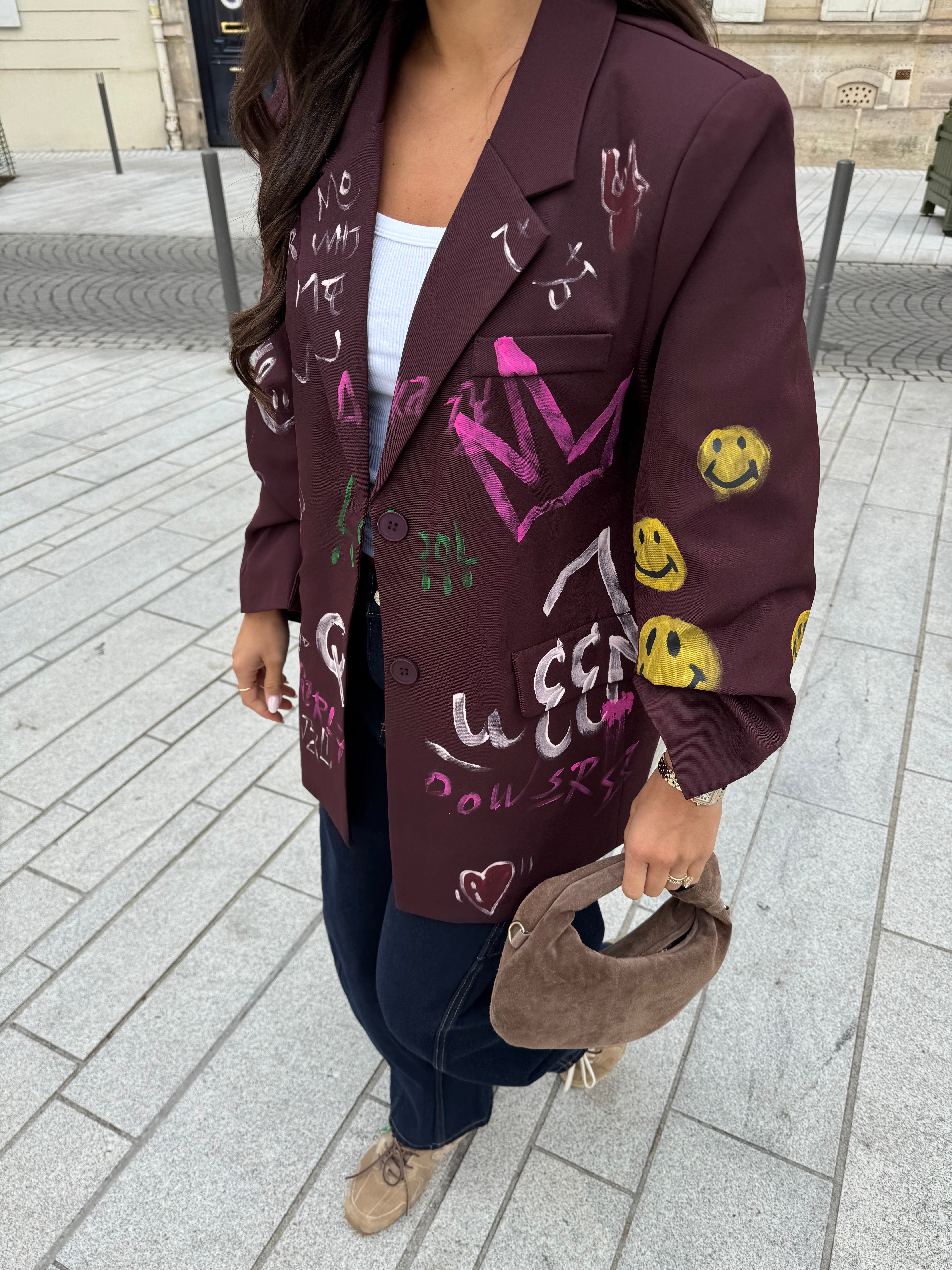 Blazer MICHEL bordeaux