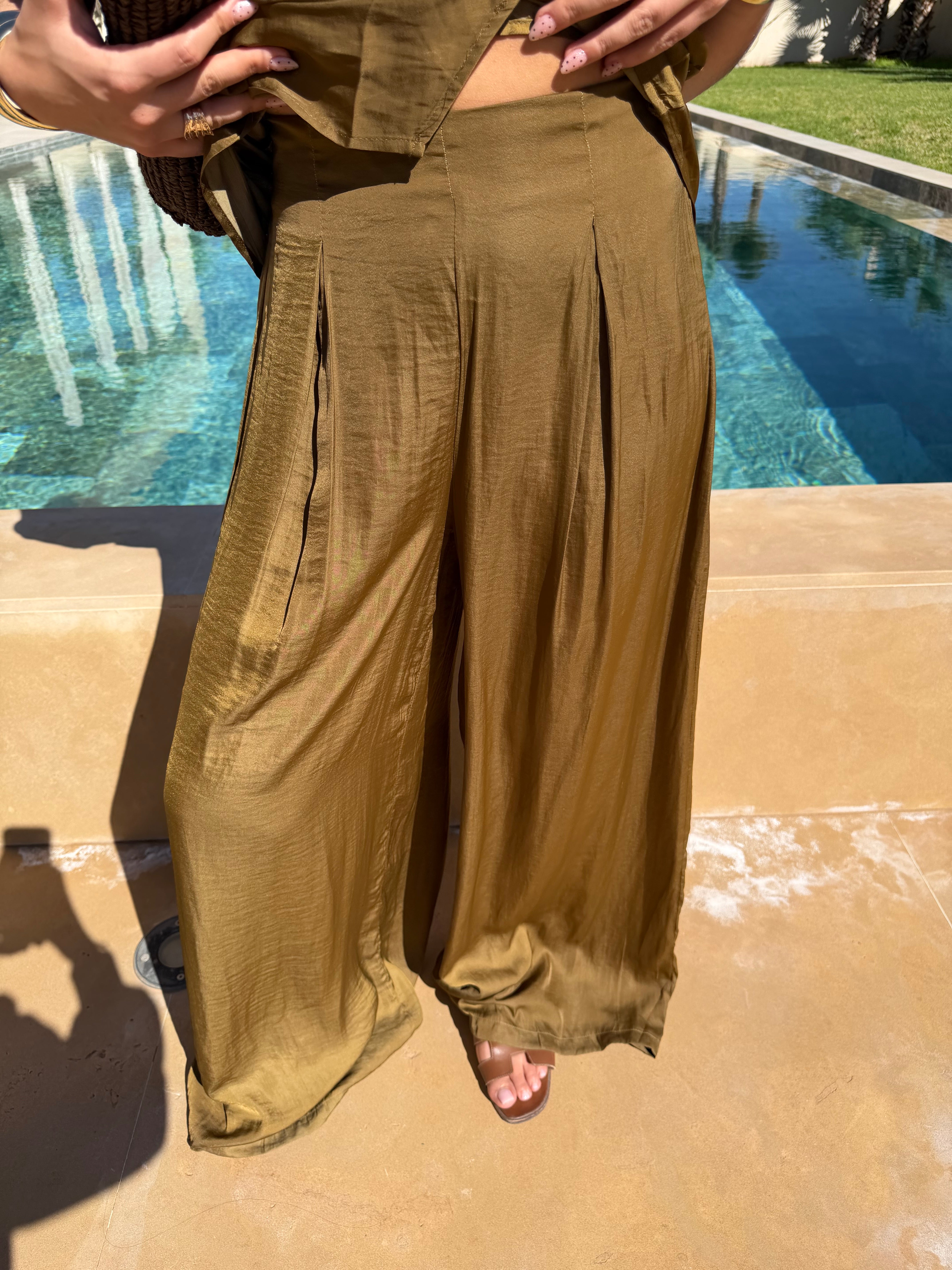Pantalon ELIA kaki (7157)