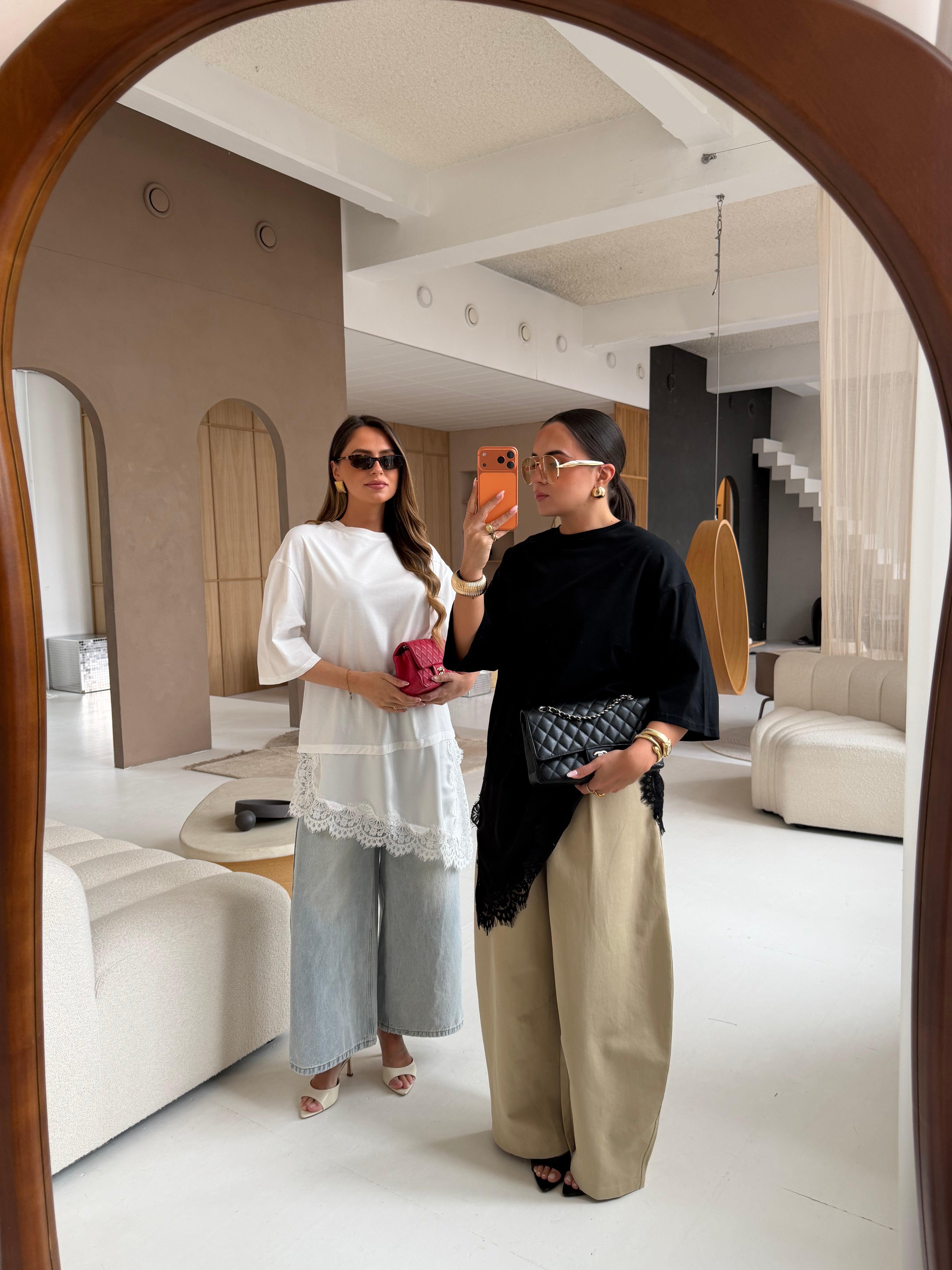 T-shirt dentelle noir (SW733)