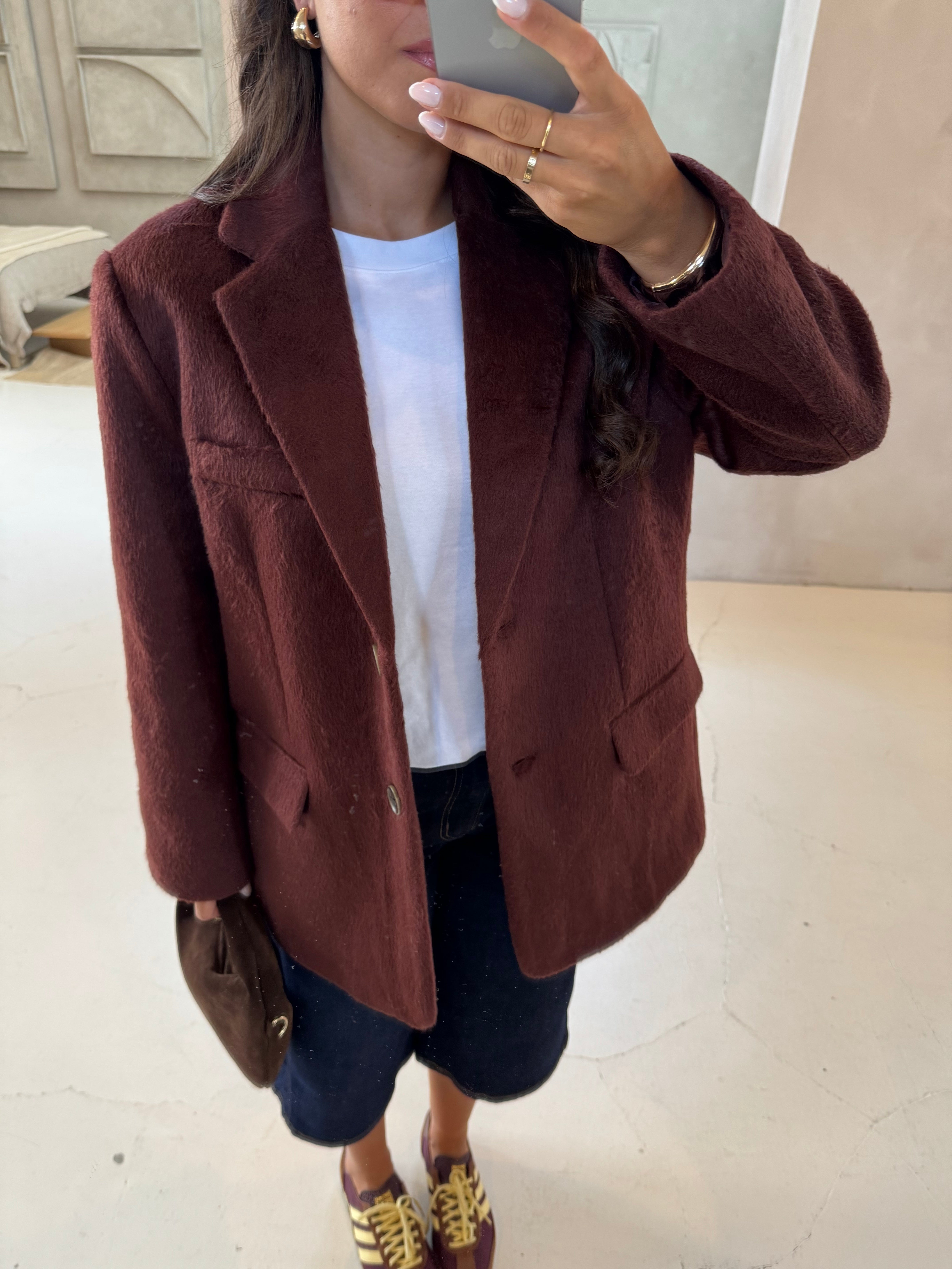 Blazer SALOME épais bordeaux (W2321)