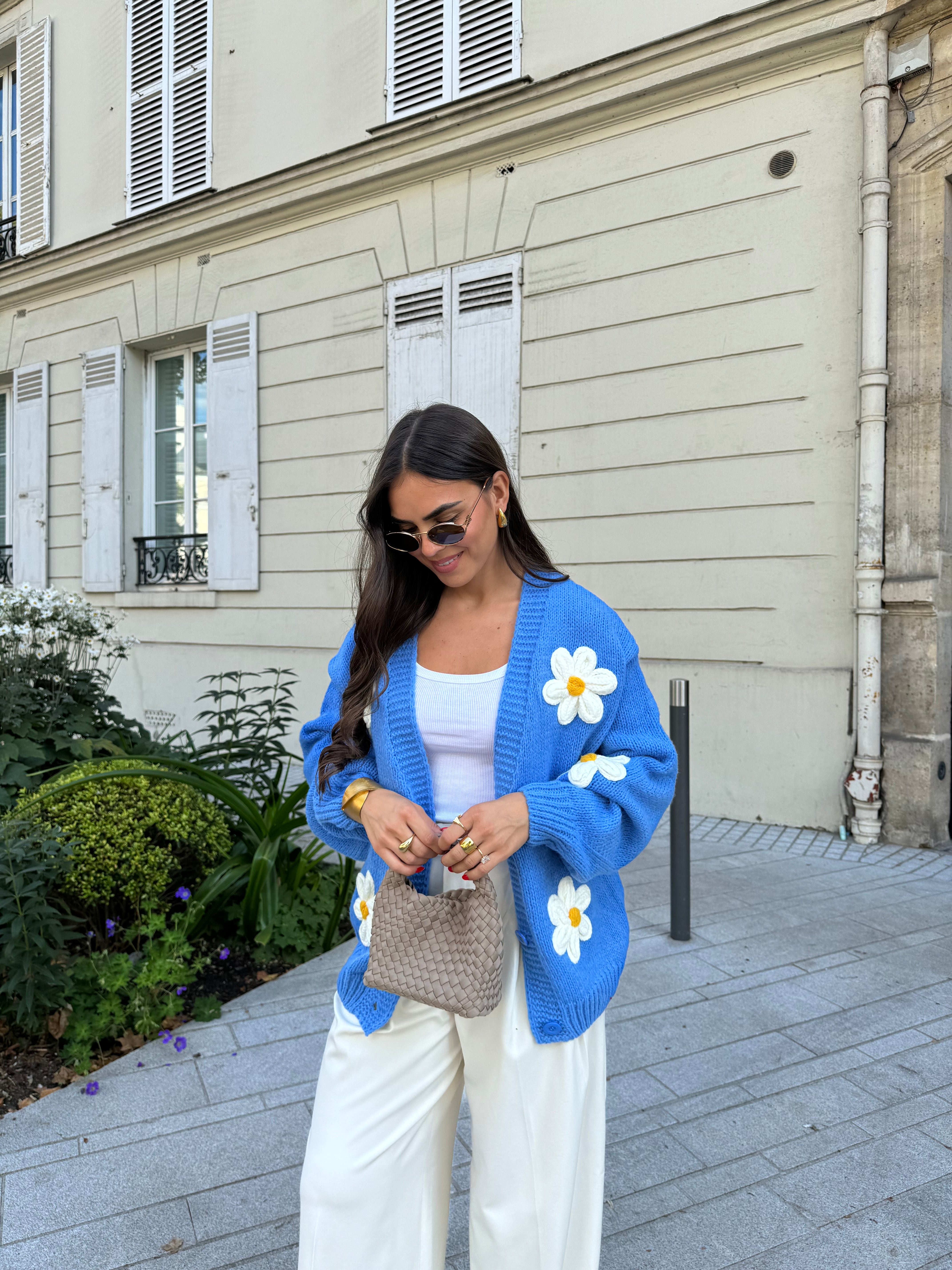 Gilet MARGERITE bleu (2398)