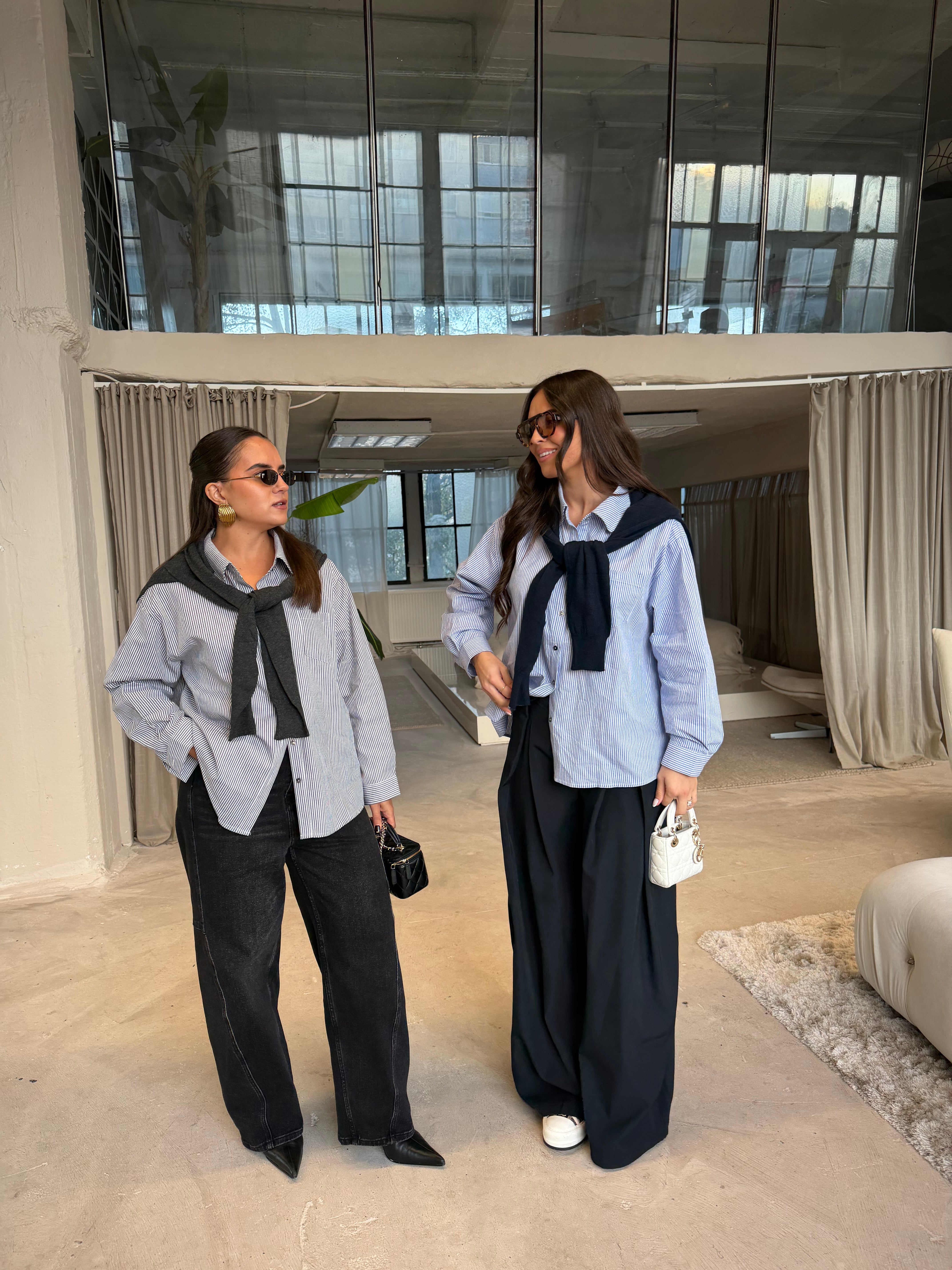 Chemise pull ELYS bleue ciel (MA3381)