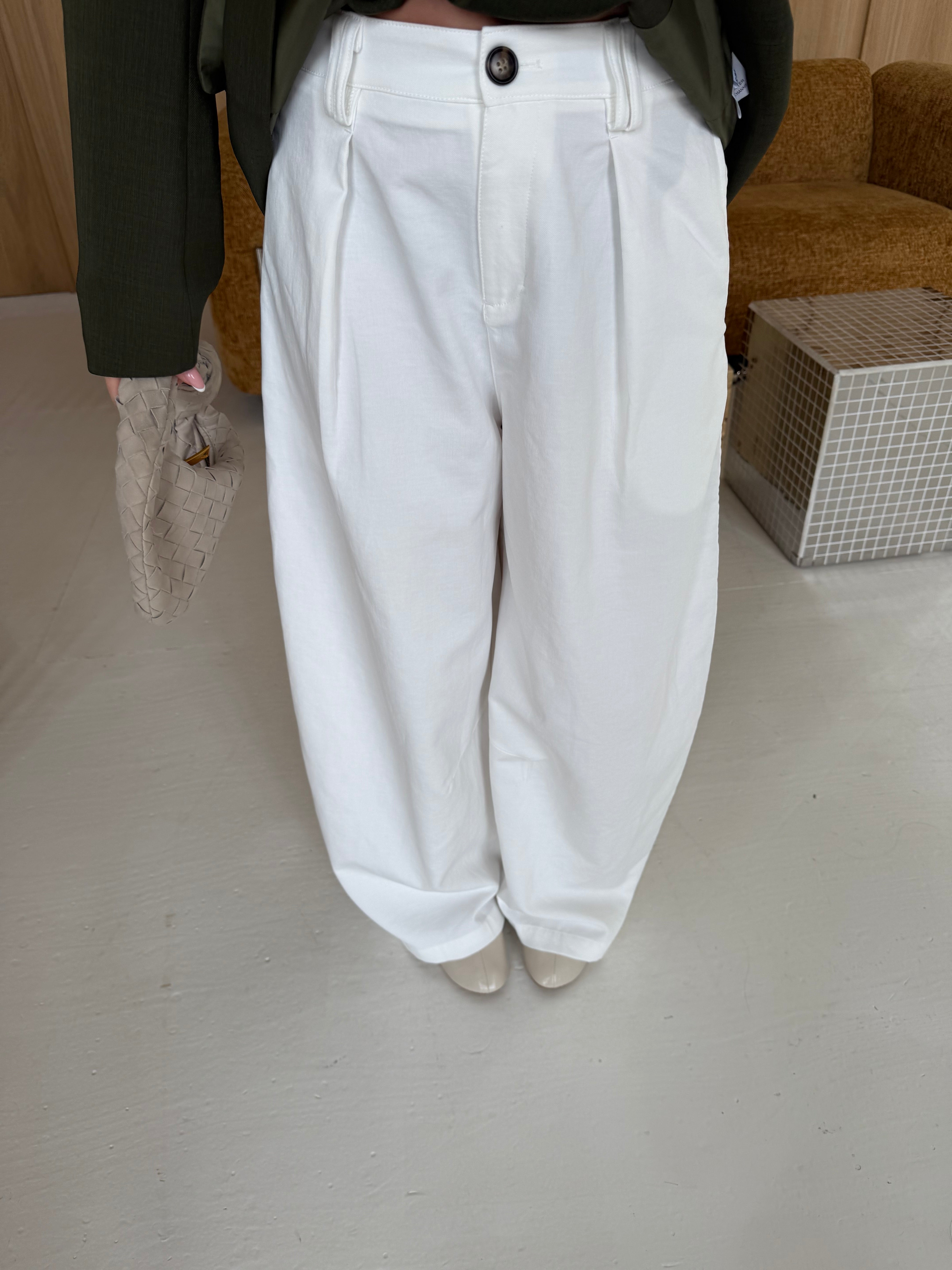 Pantalon ballon blanc (9005)