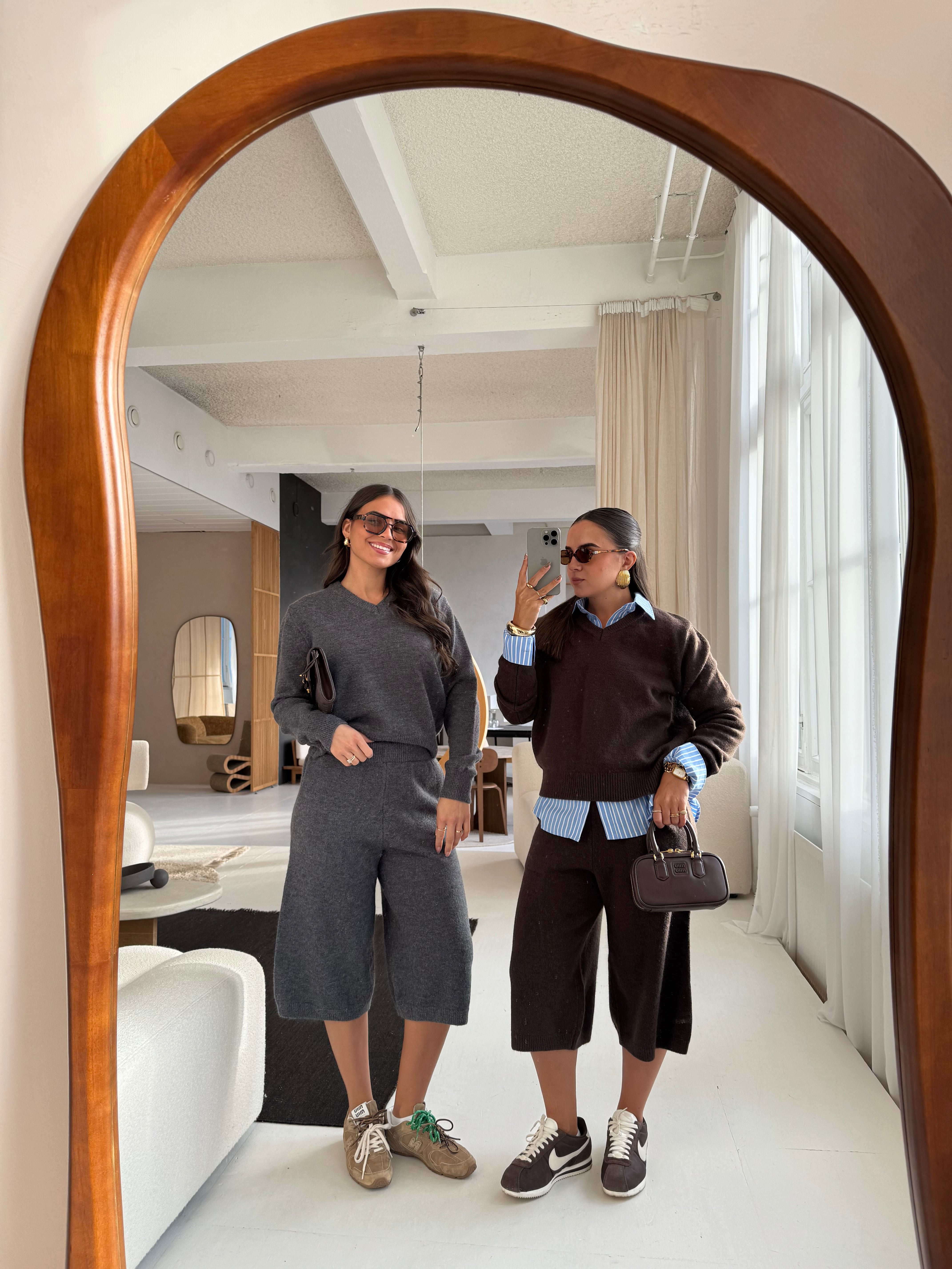 Ensemble maille short gris (JMM3085)