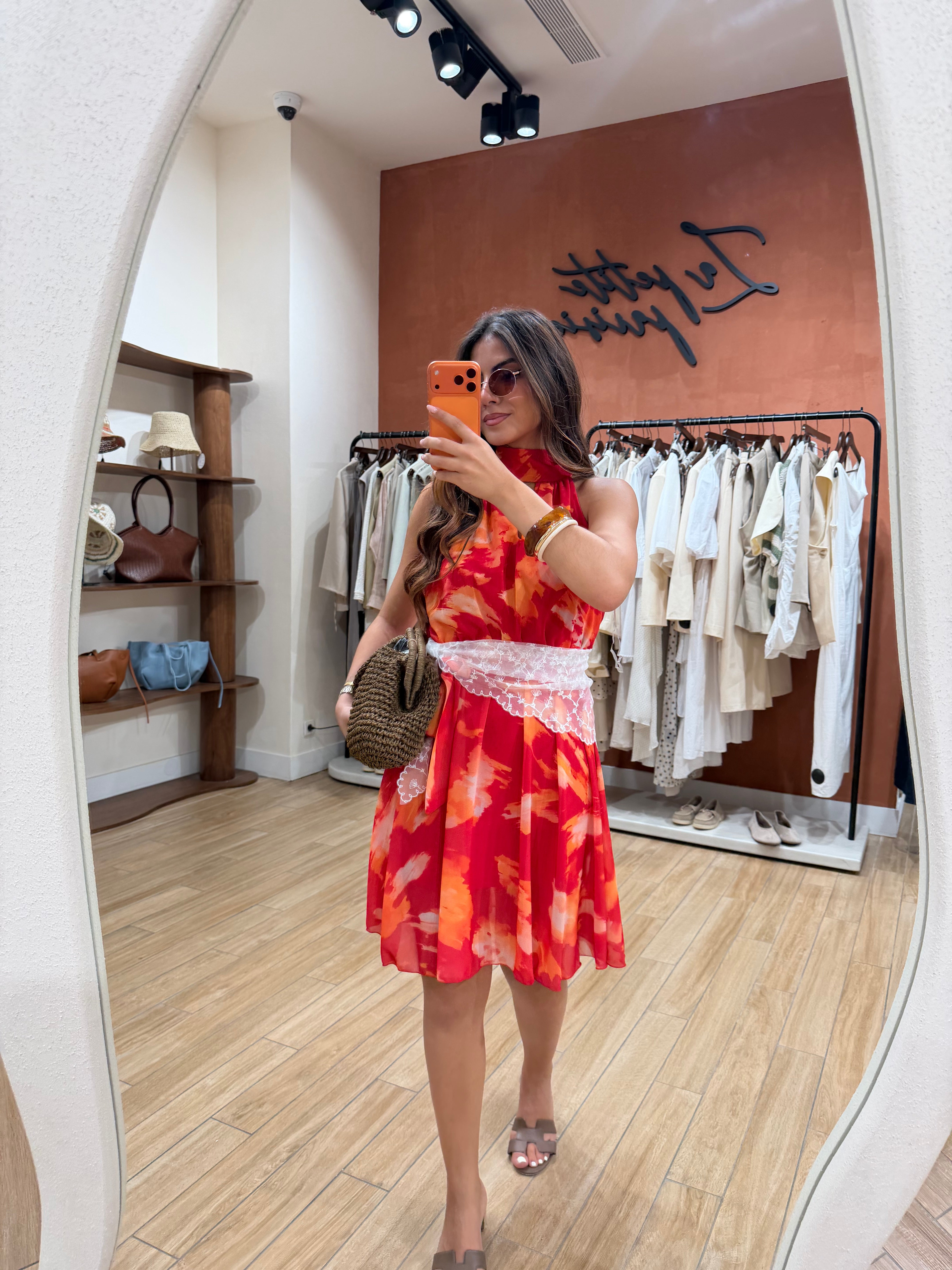 Robe BELLA courte rouge