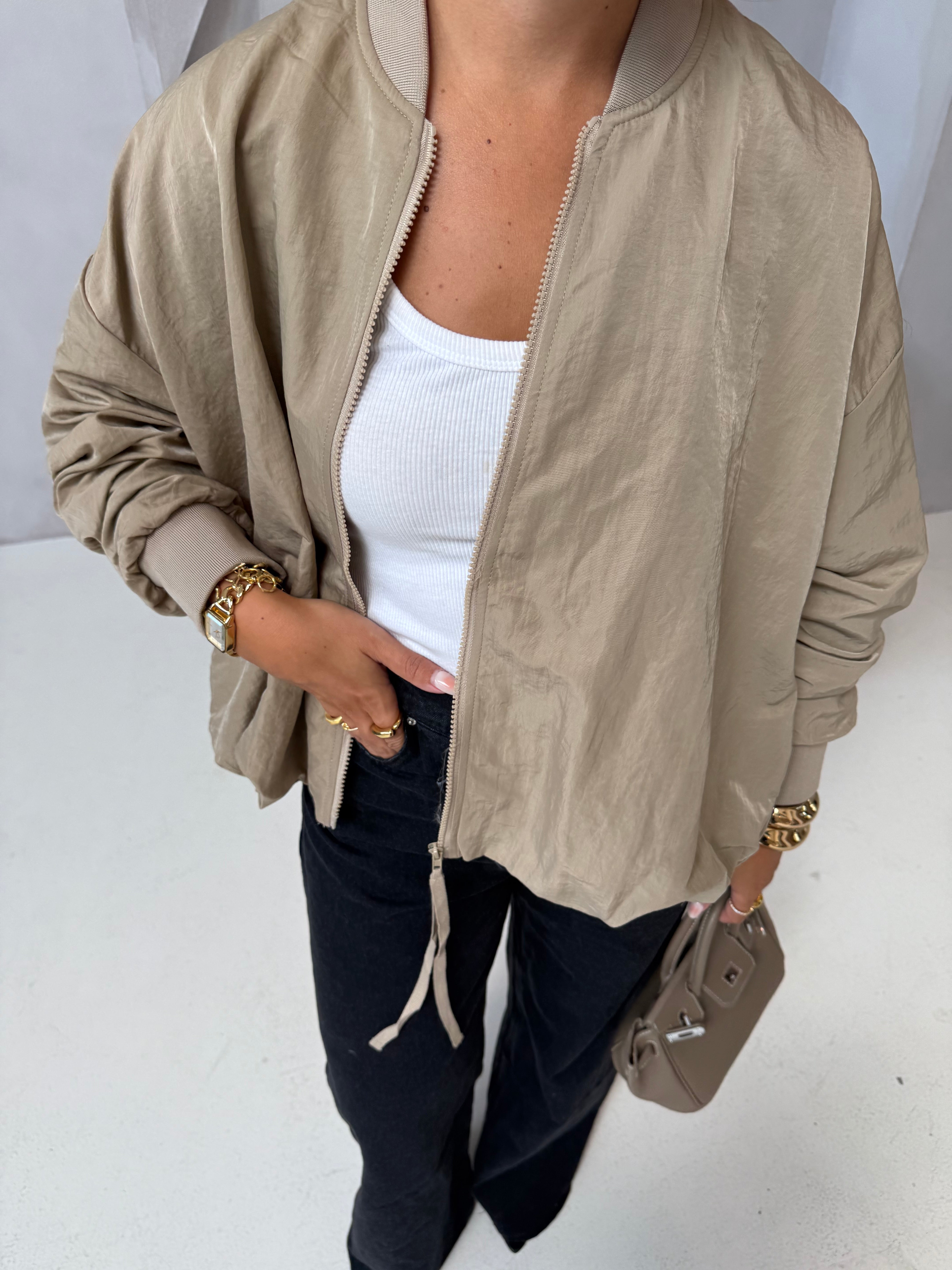Veste ELYA bomber beige (jy5063)