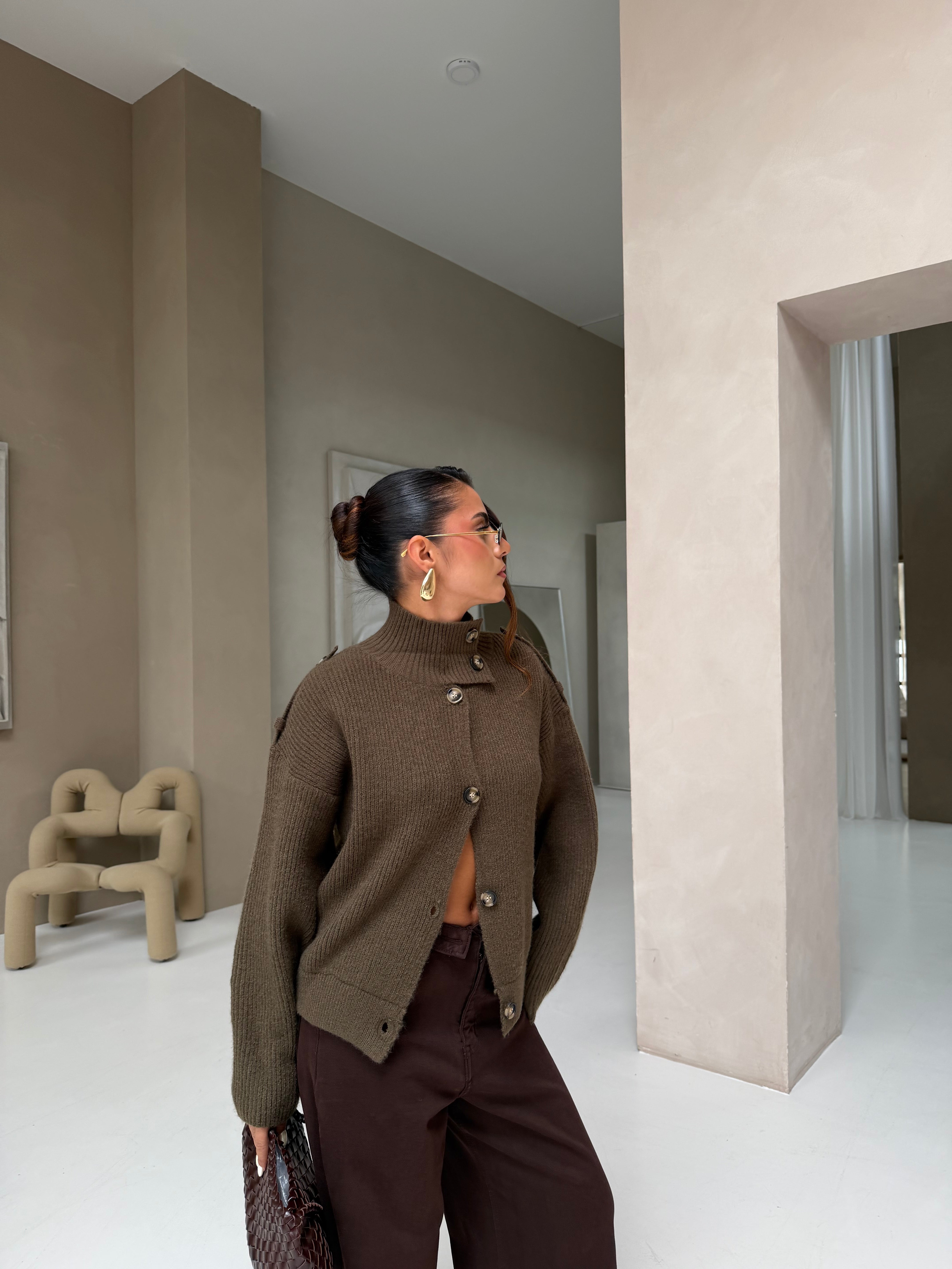 Gilet COLINE taupe (B2005)