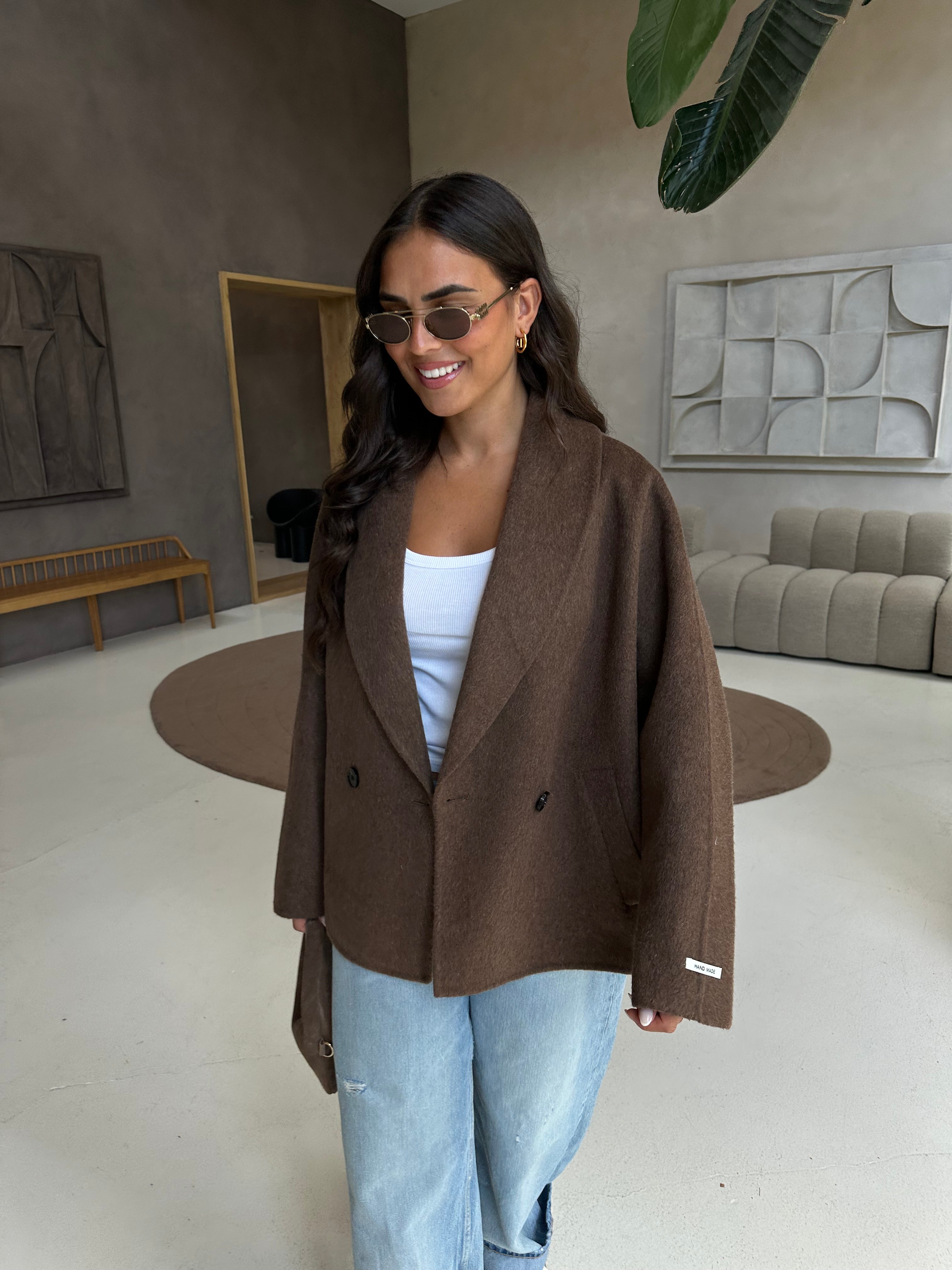 Veste JOLY courte marron (U03)