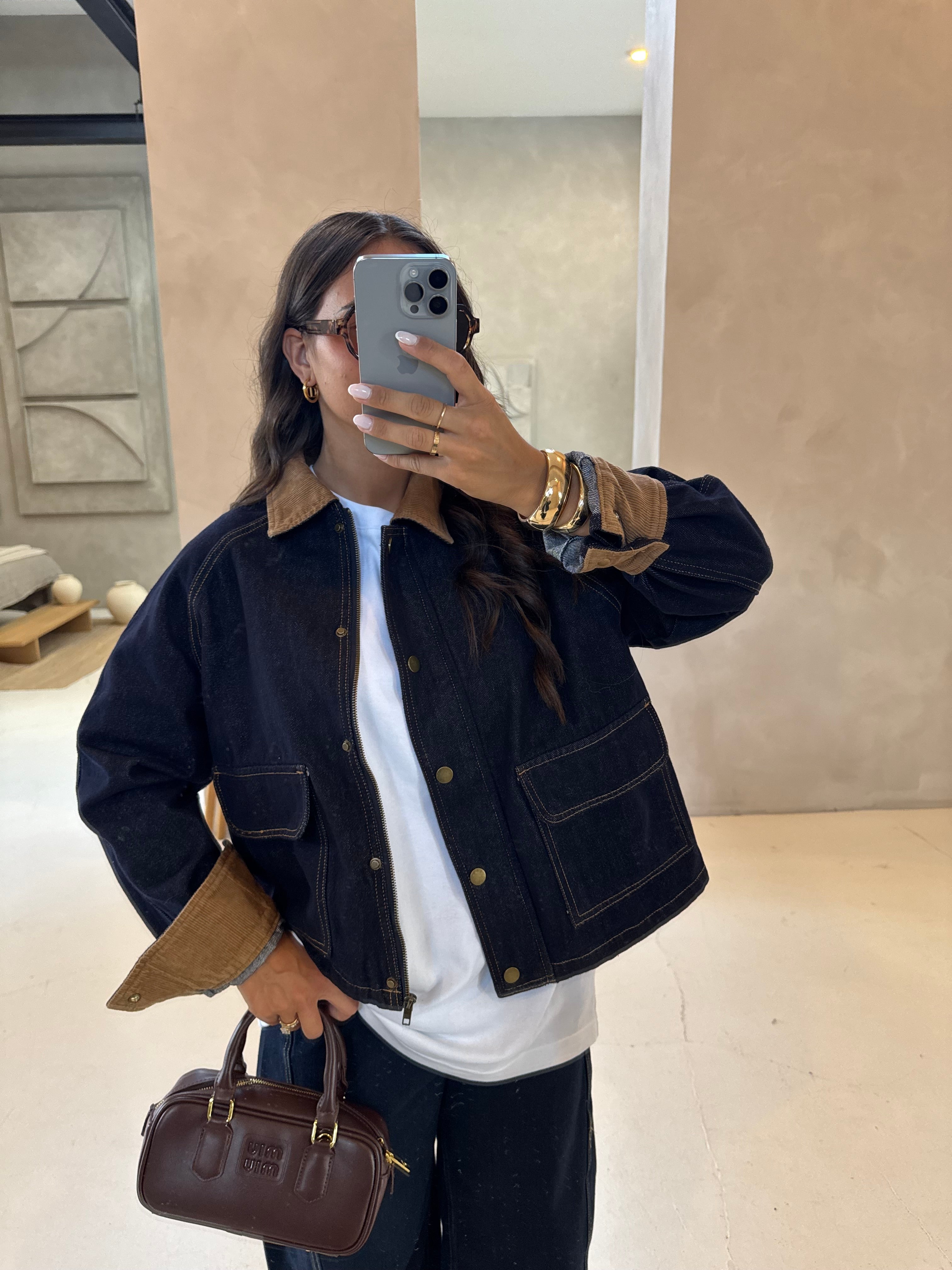 Veste en jean brute (yx001)