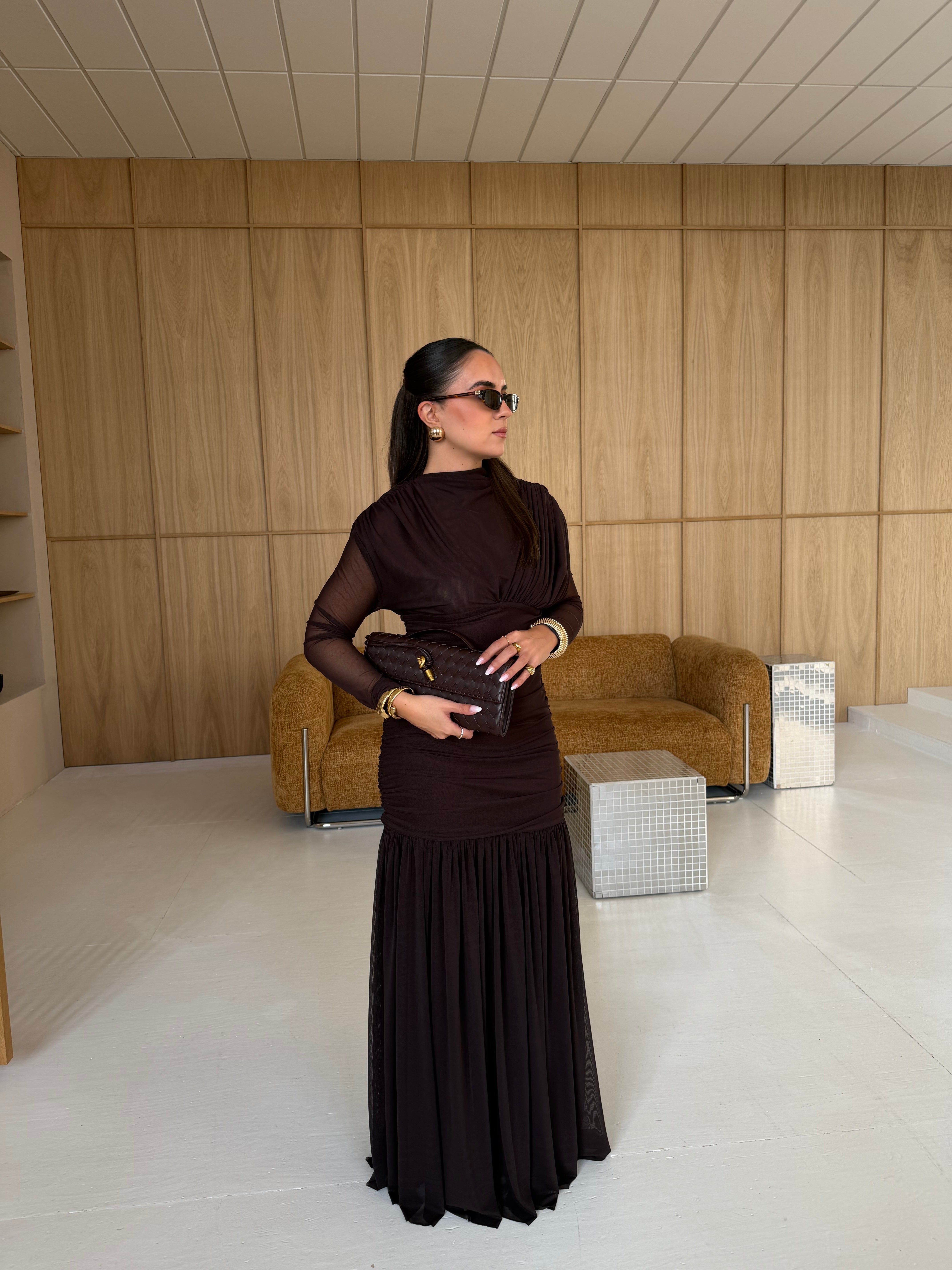 Robe BRITNEY marron