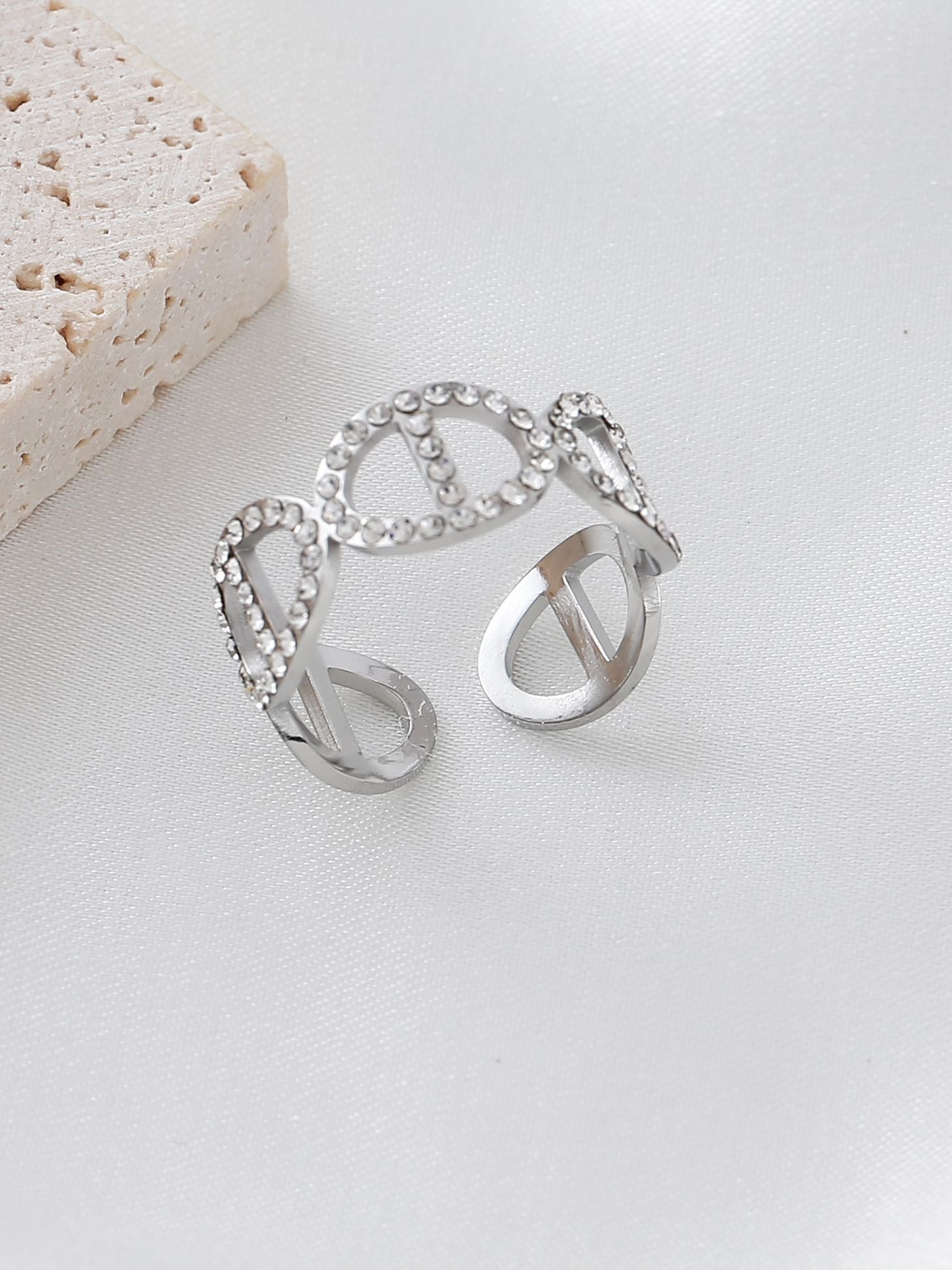 Bague VERO argentée (R-11014)