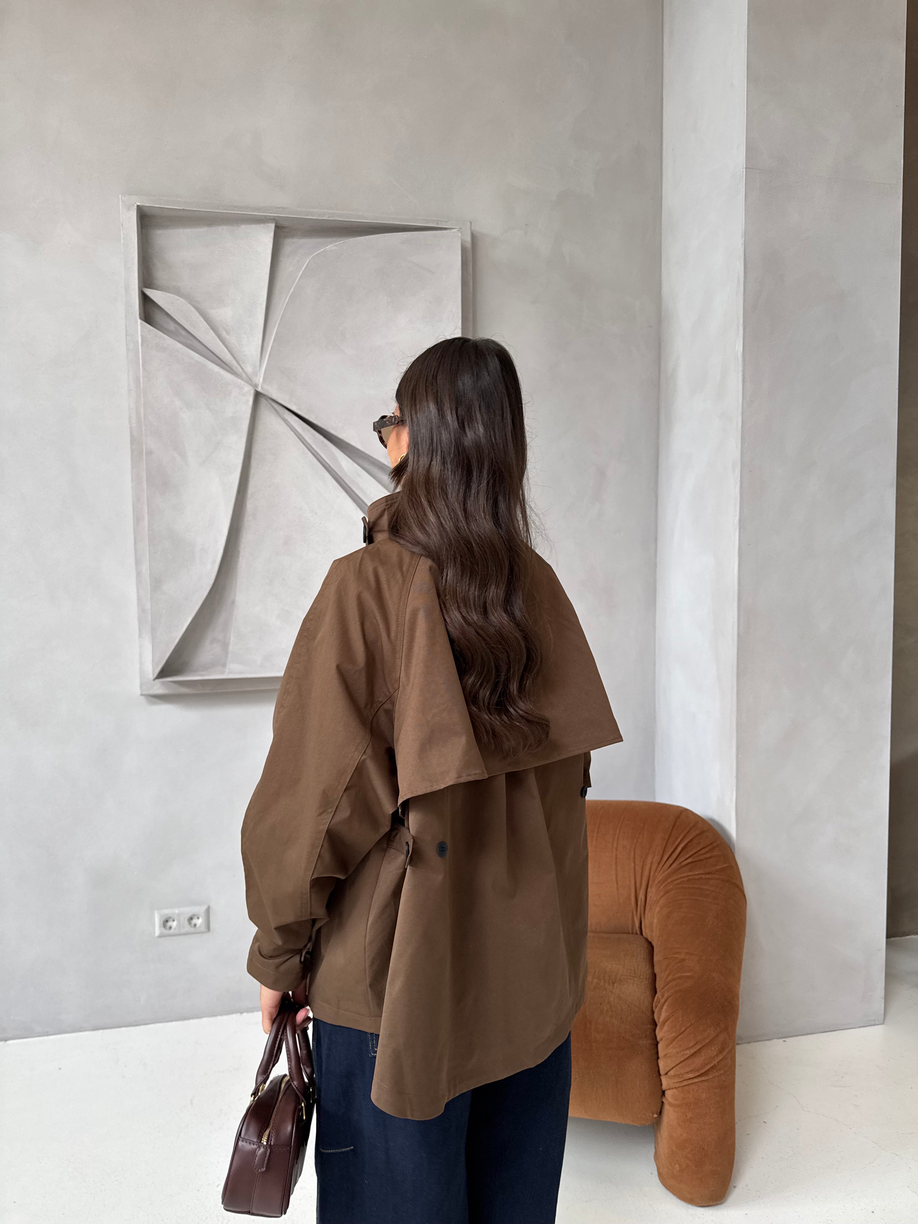 Trench court JULIETTE marron (3067)