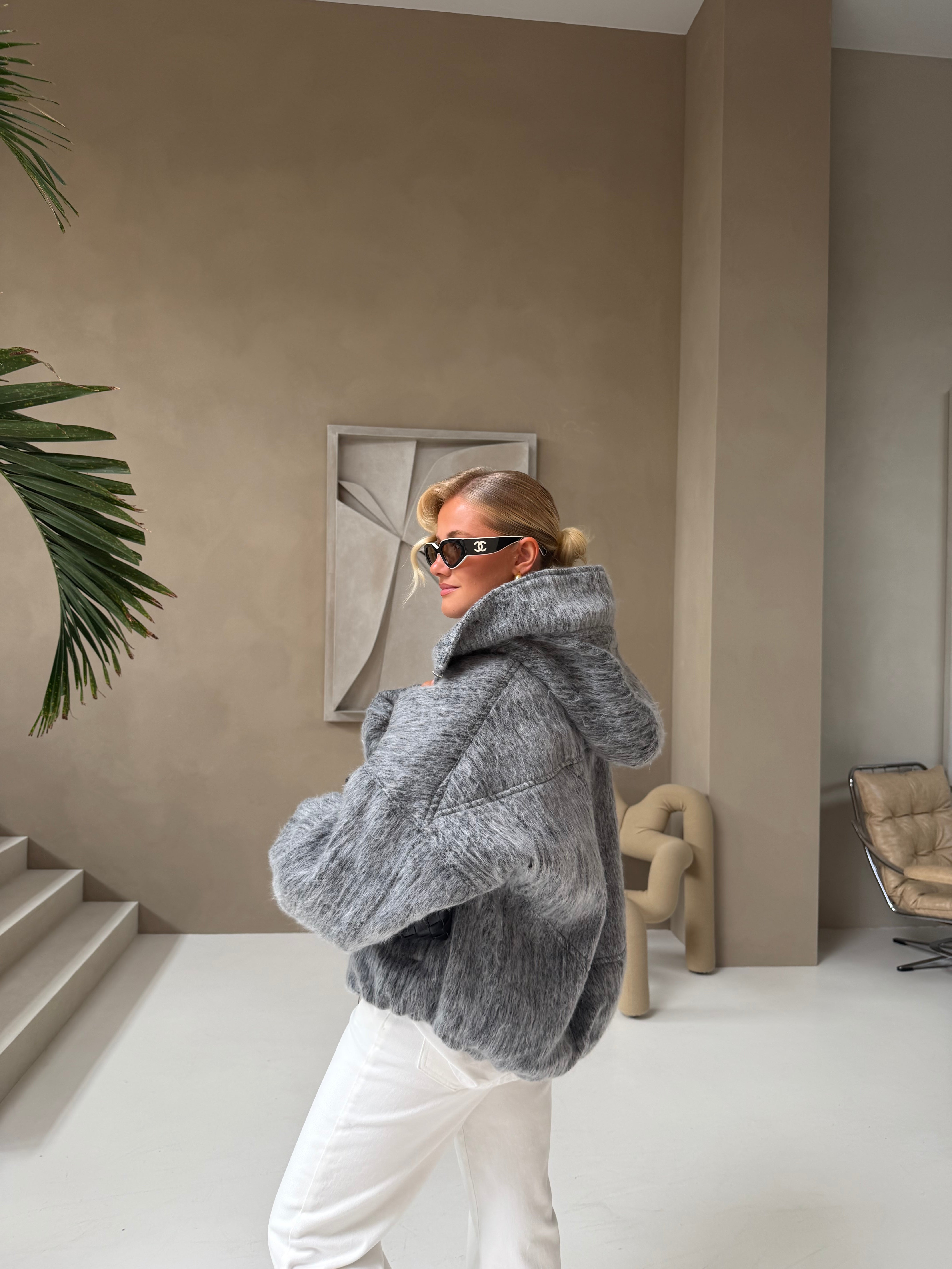 Manteau MINAYA gris (JZ010)