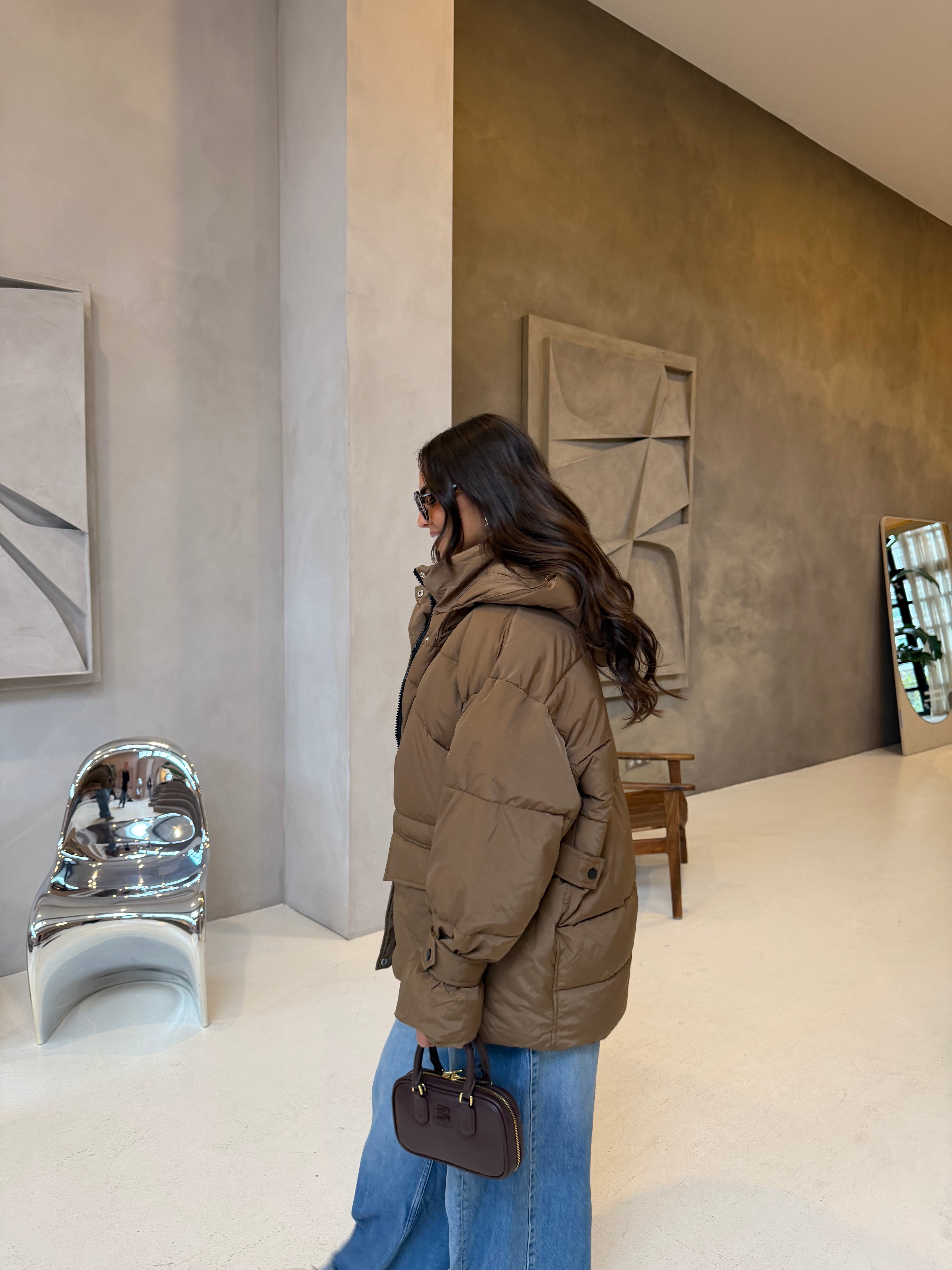 Doudoune ESTAN marron (J001-1)