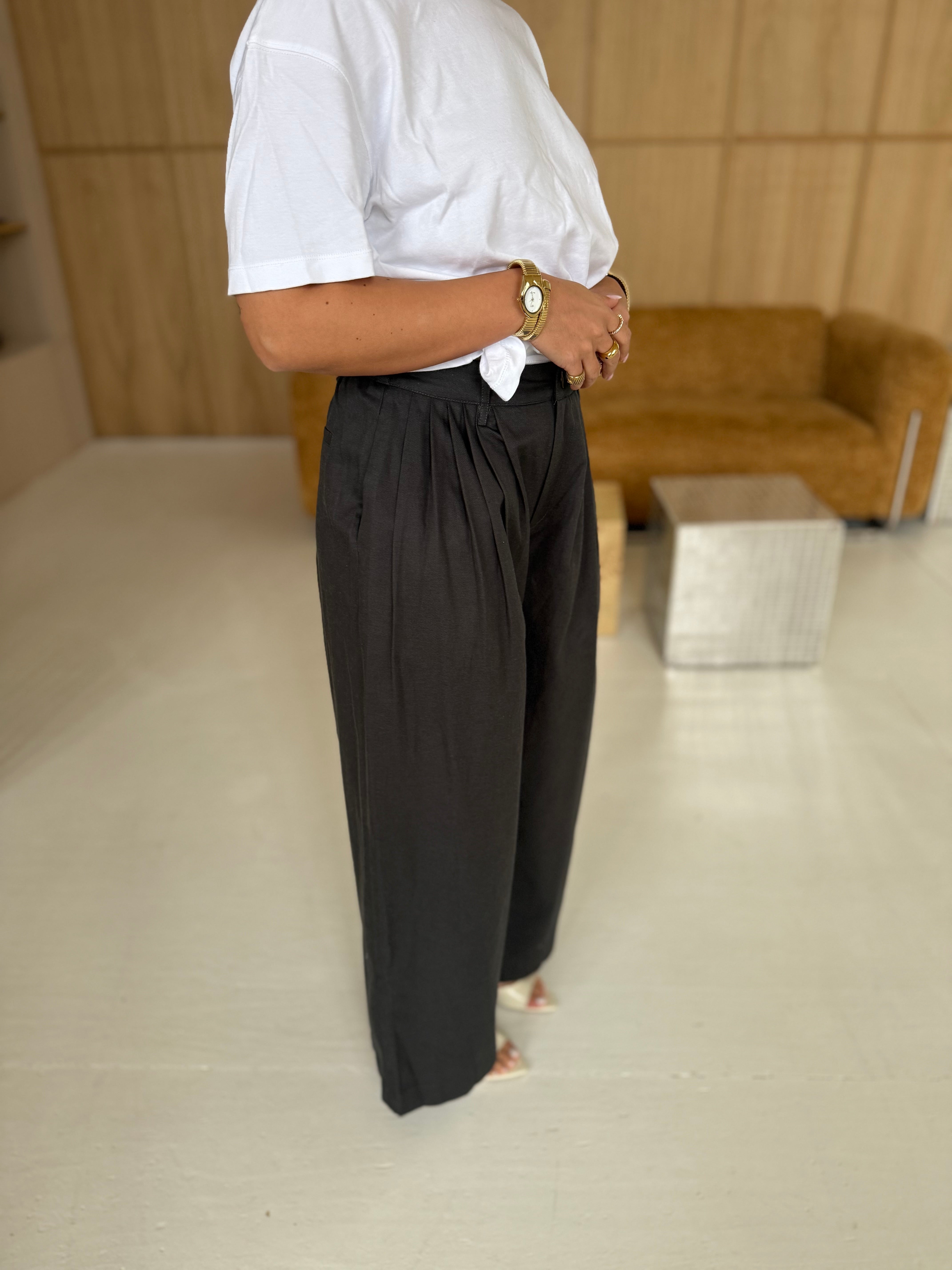 Pantalon ALECY gris foncé (8375)