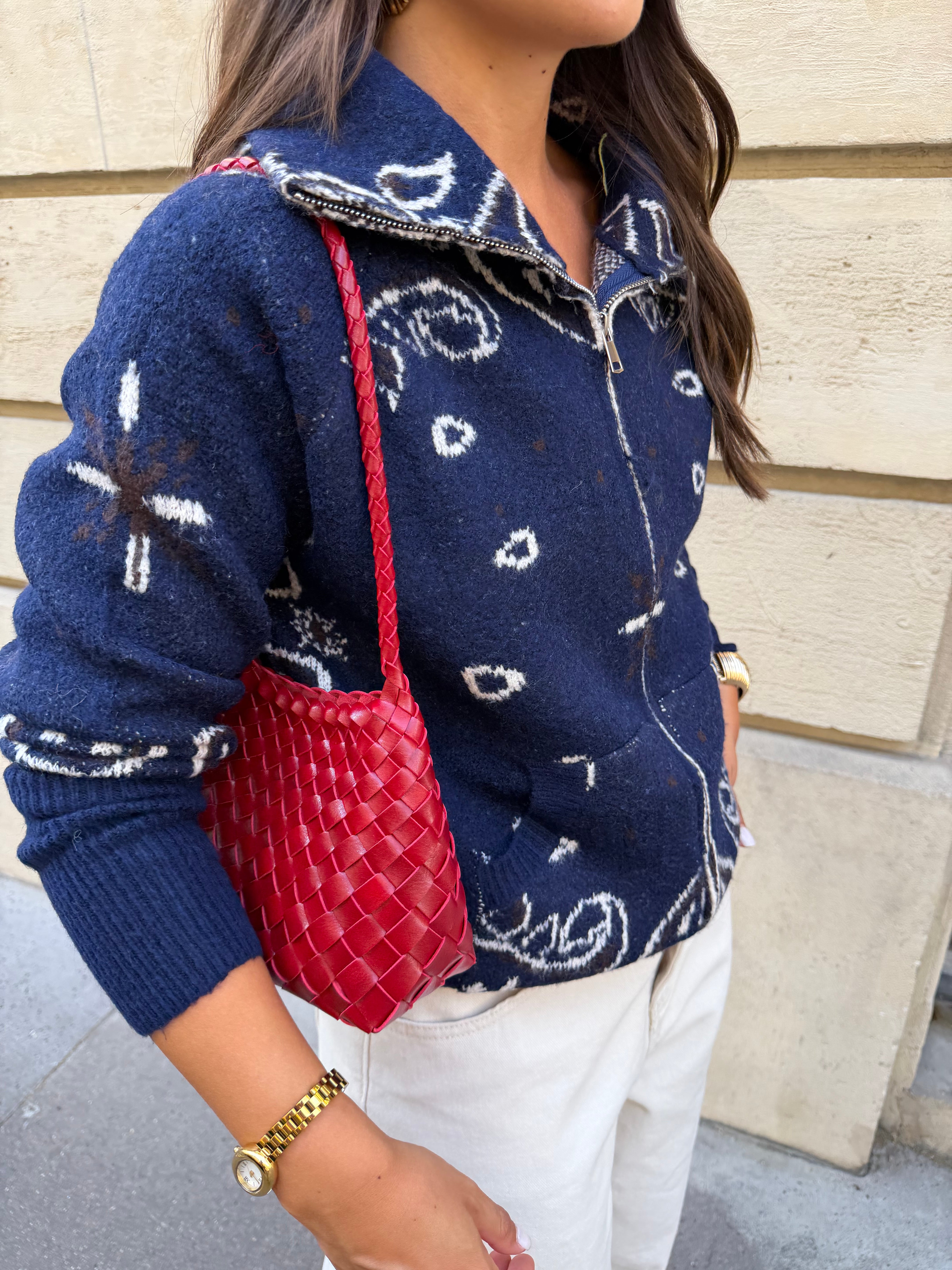 Gilet MUSY Bandana bleu marine (ML19)
