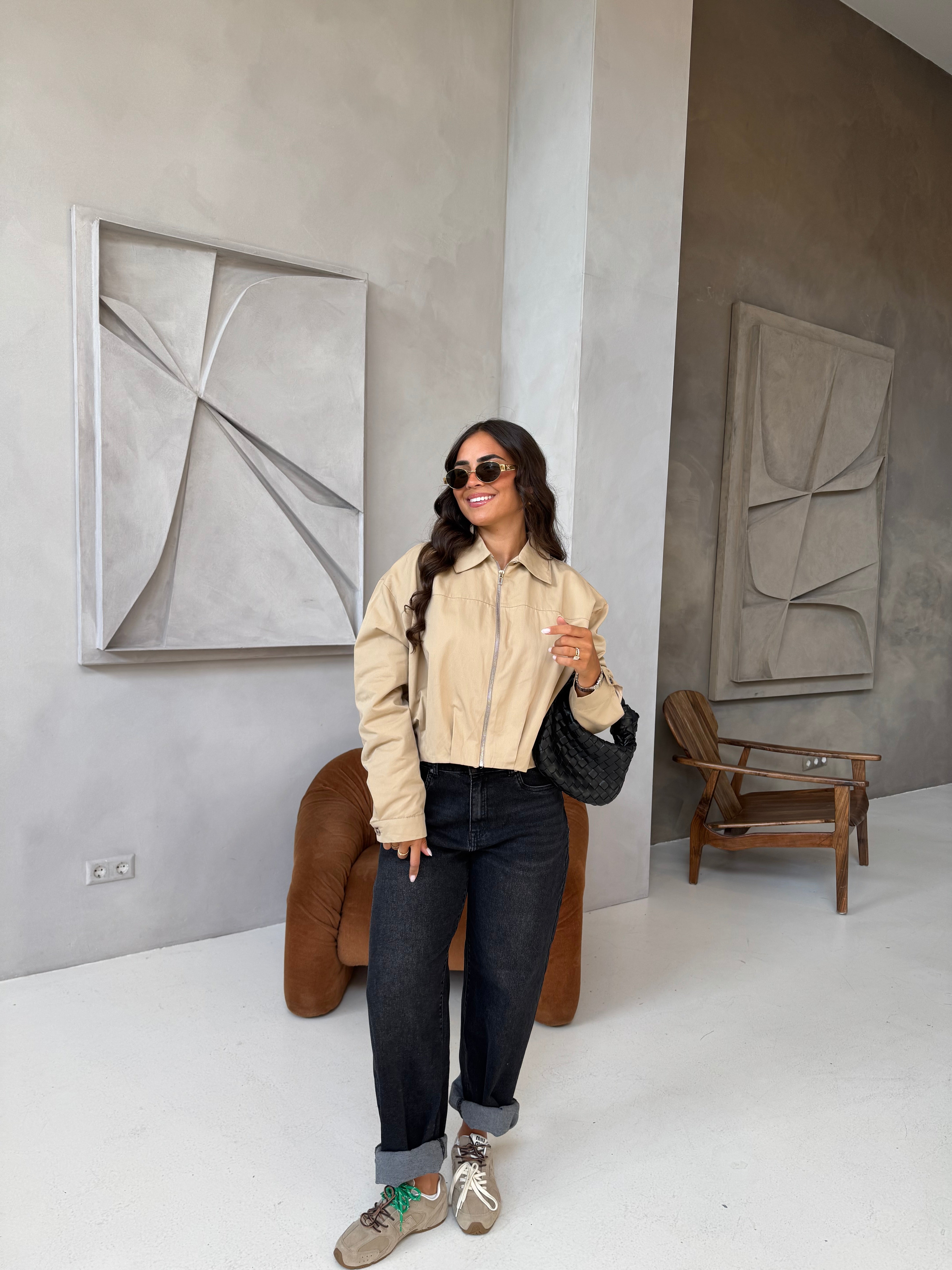 Veste ZIP beige (11388)