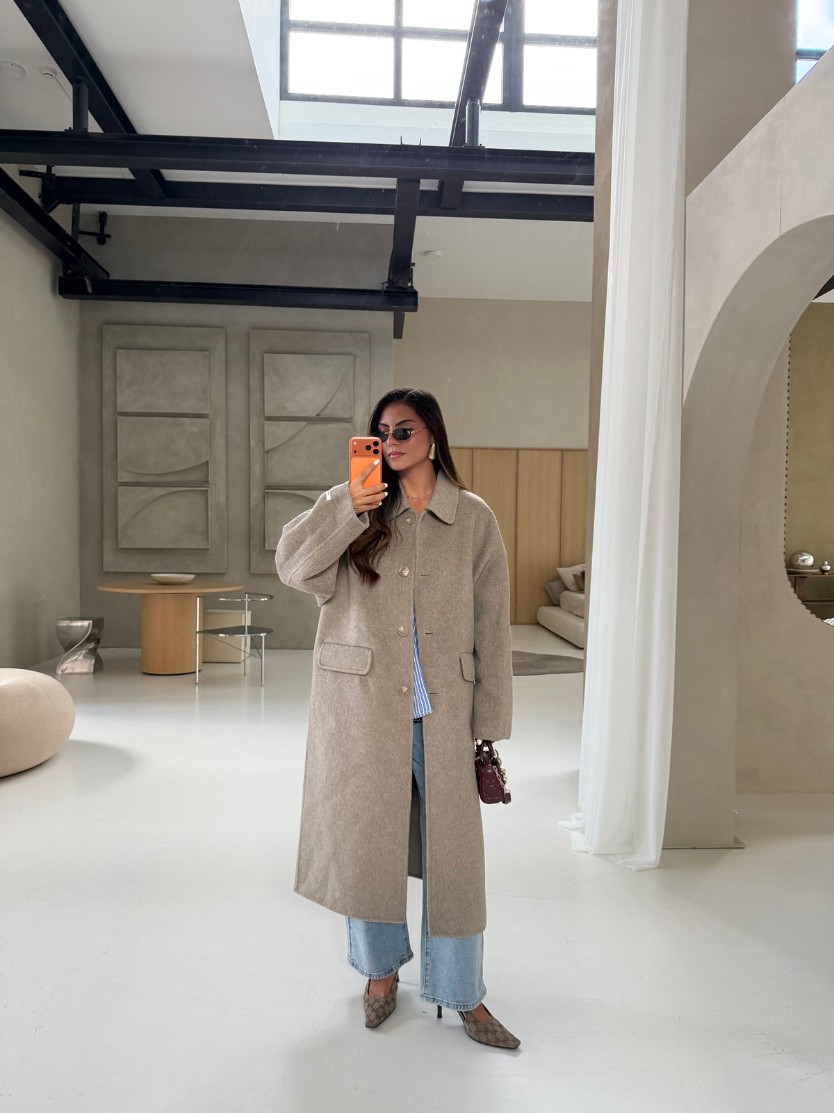 Manteau LANA laine beige