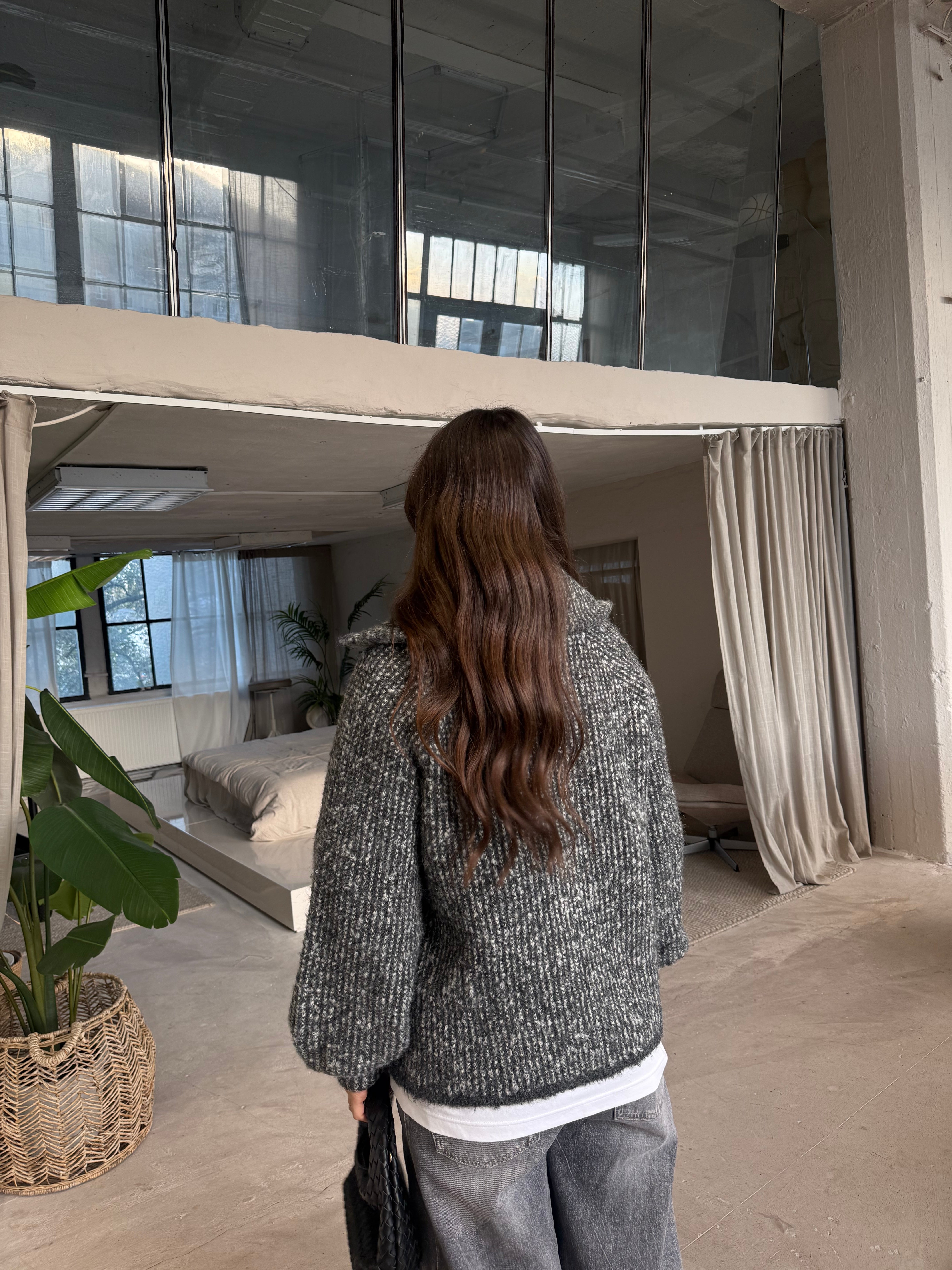 Gilet en maille ZAVA gris (5052)