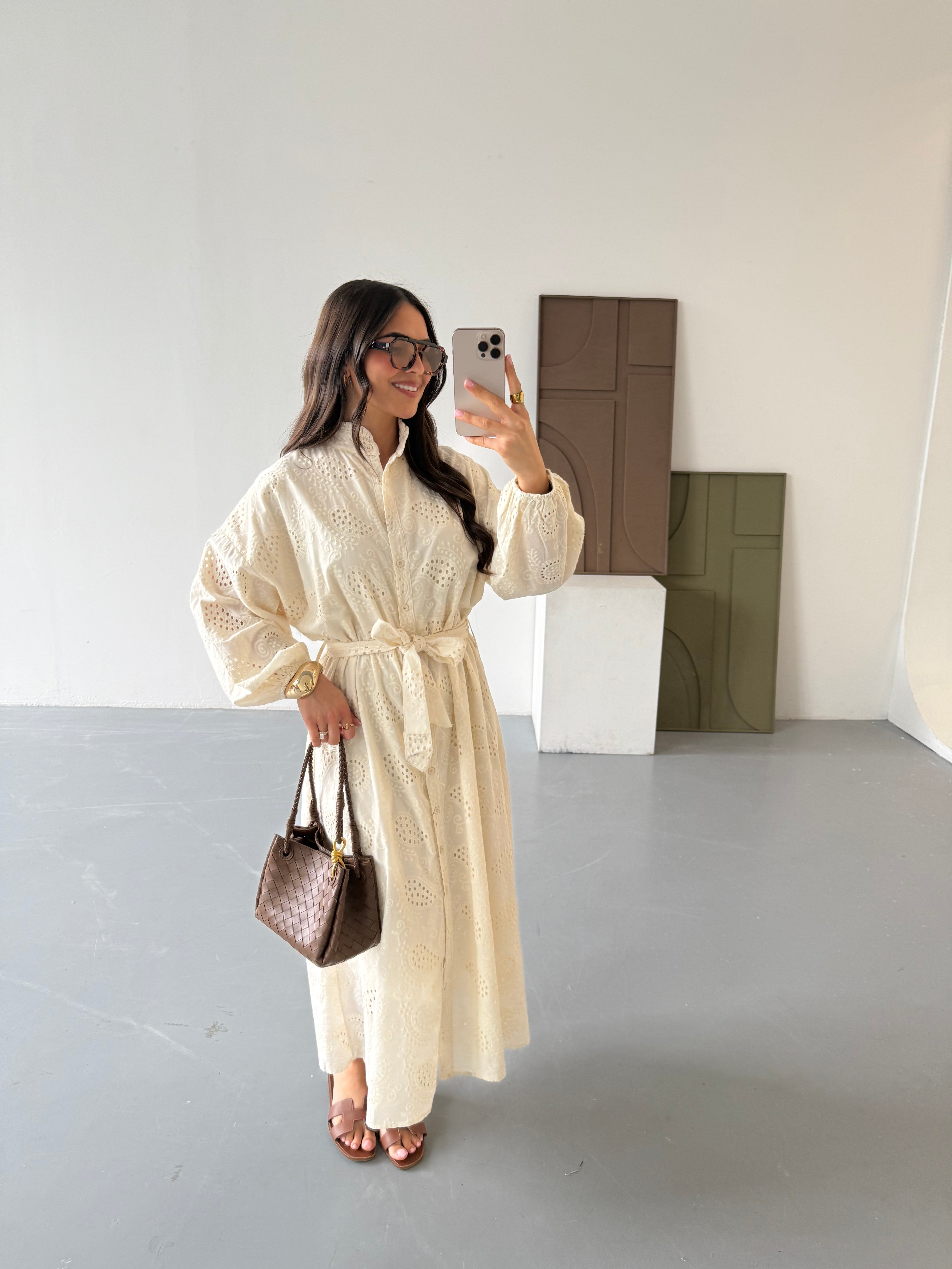 Robe longue MILA beige (RD7028)