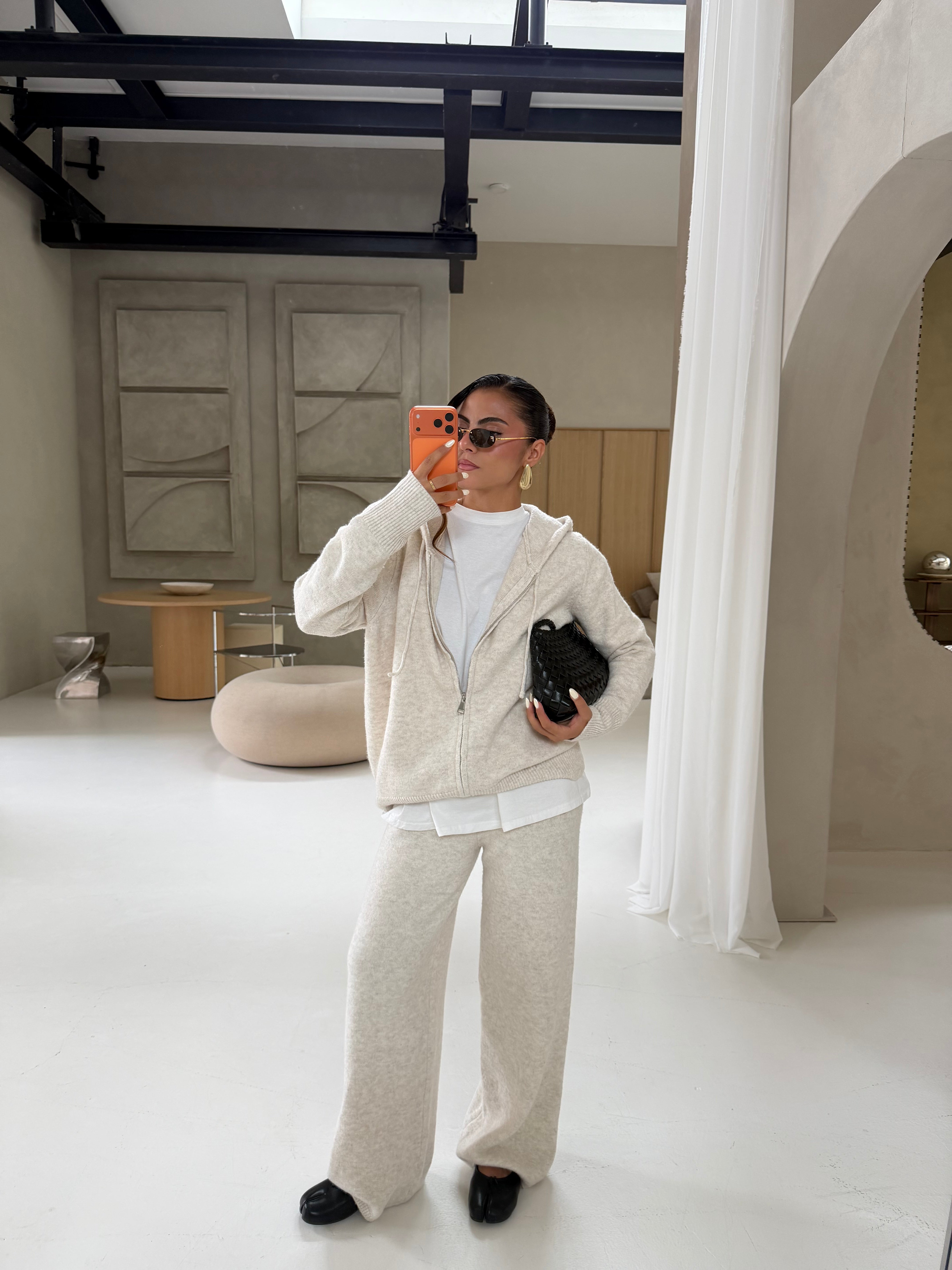 Ensemble gilet pantalon ENA écru (LC390)