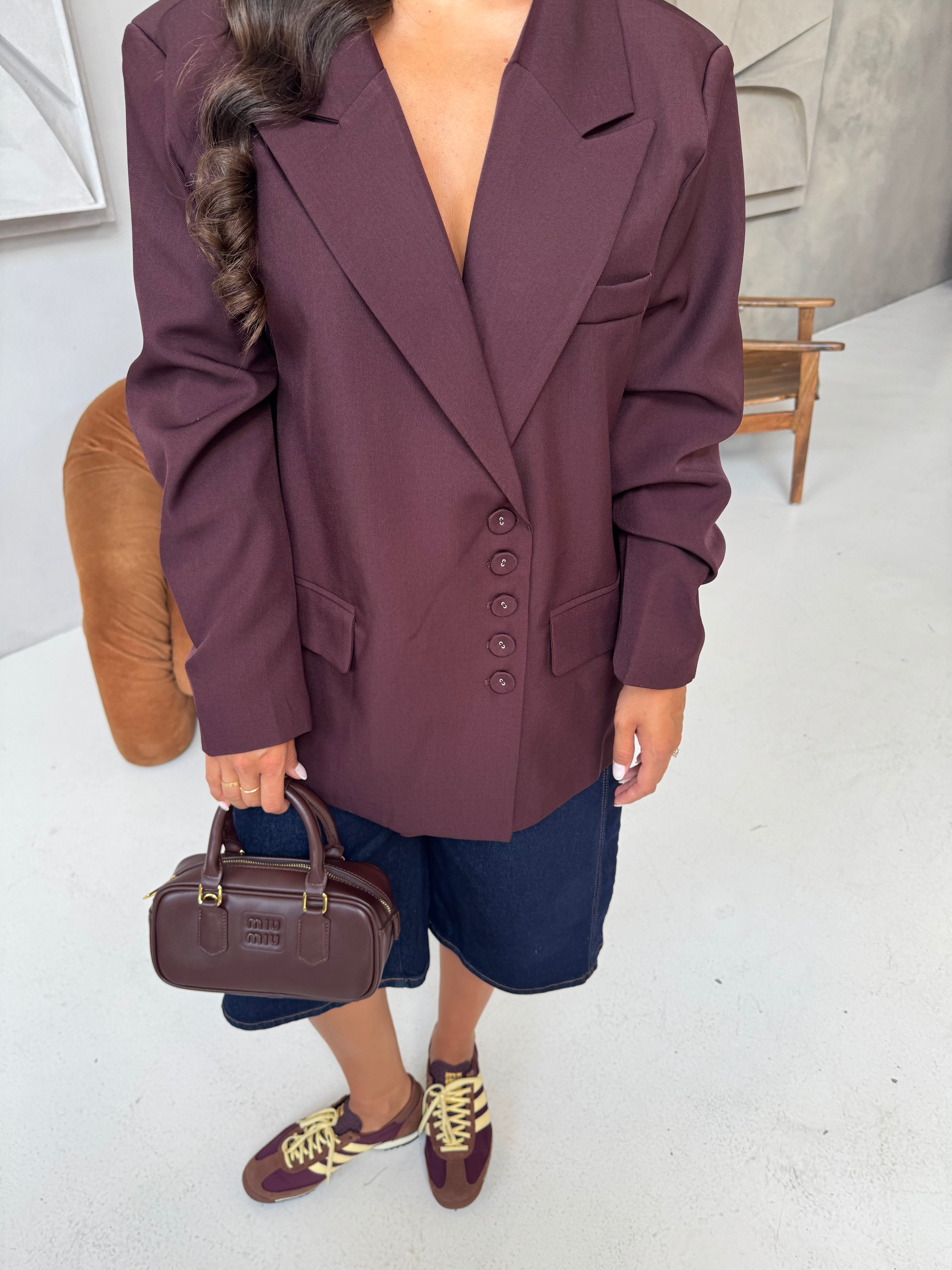 Blazer CARDIFF bordeaux