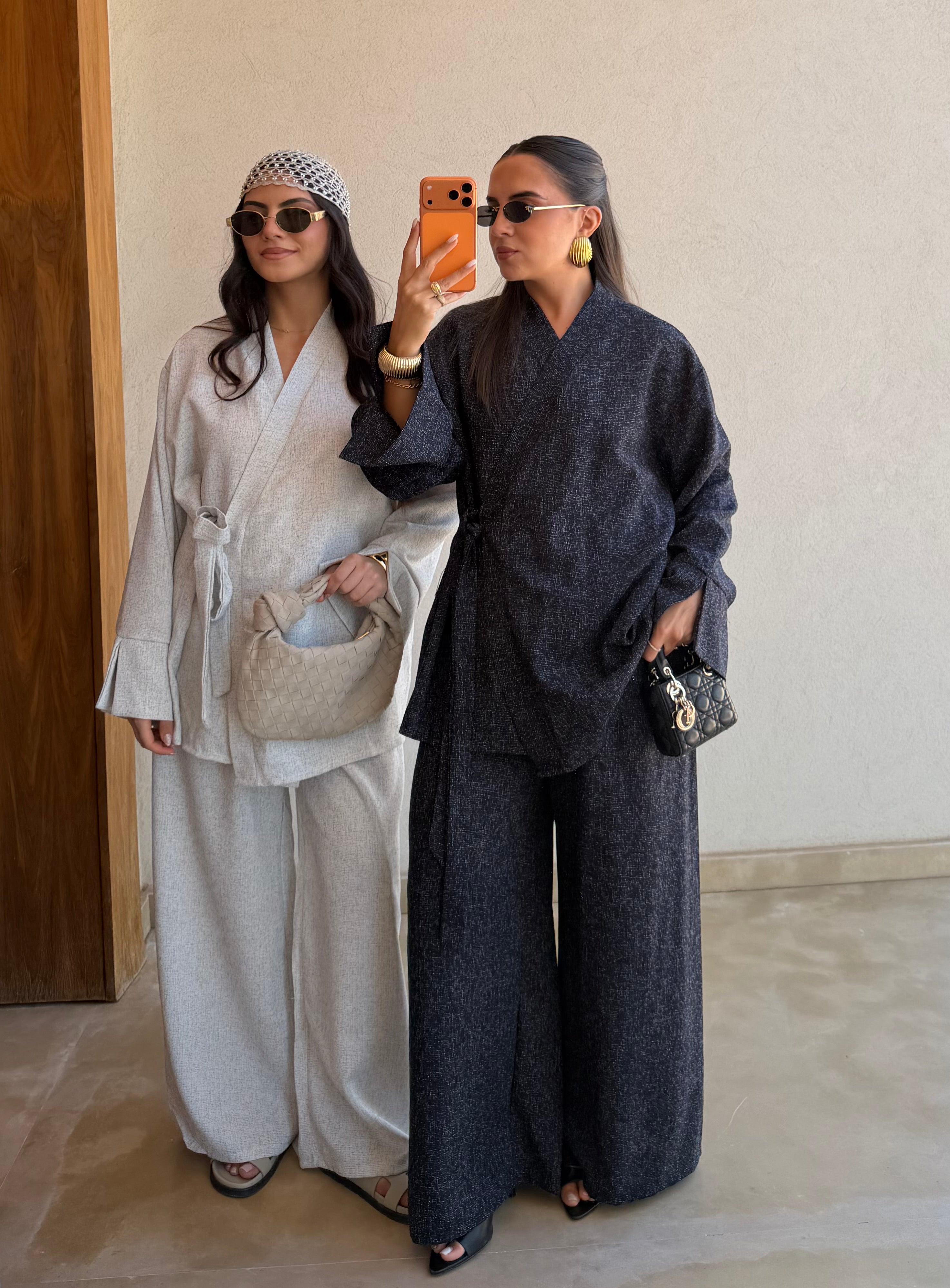 Ensemble JESSY noué gris