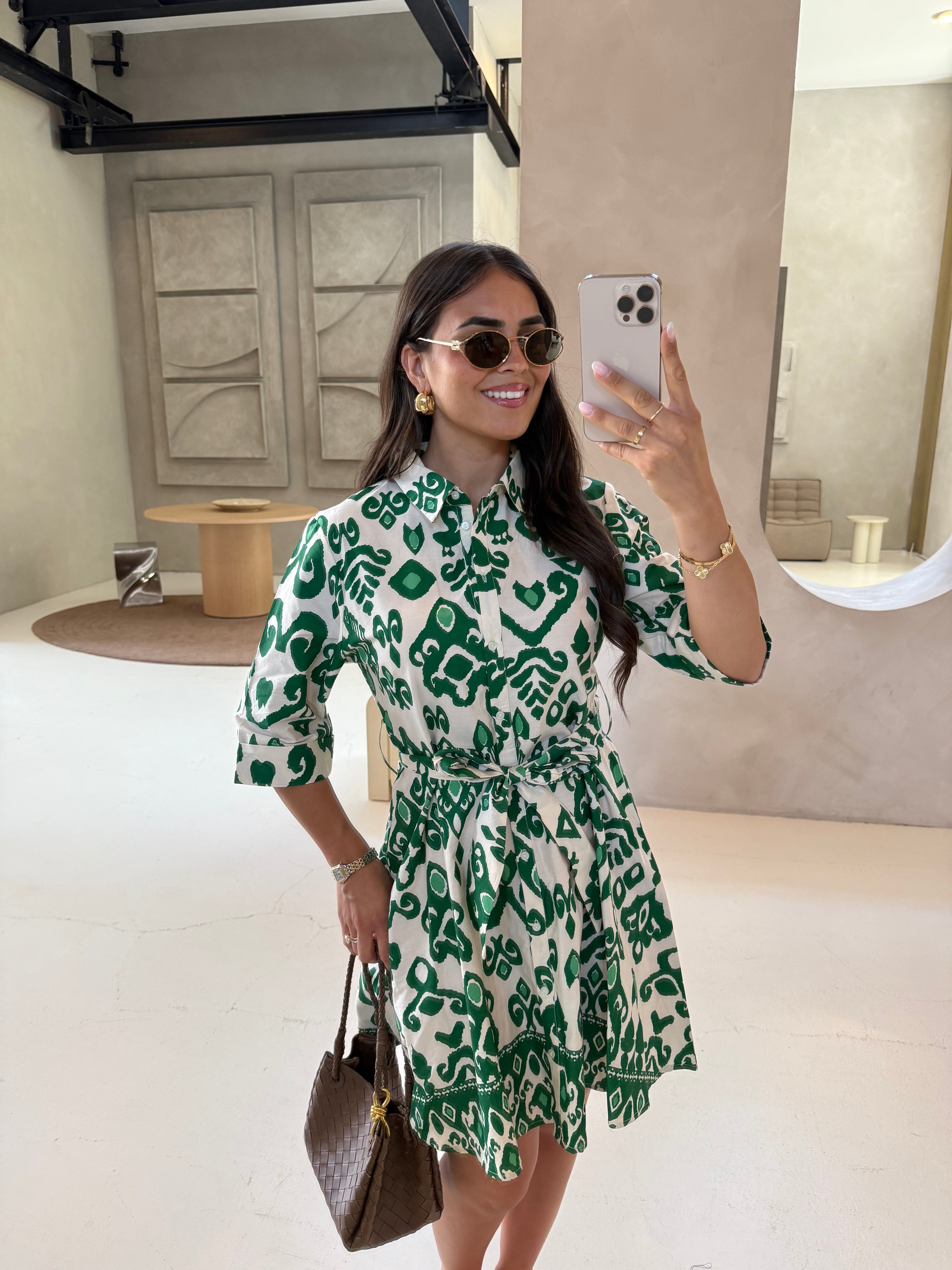Robe BIBA courte verte