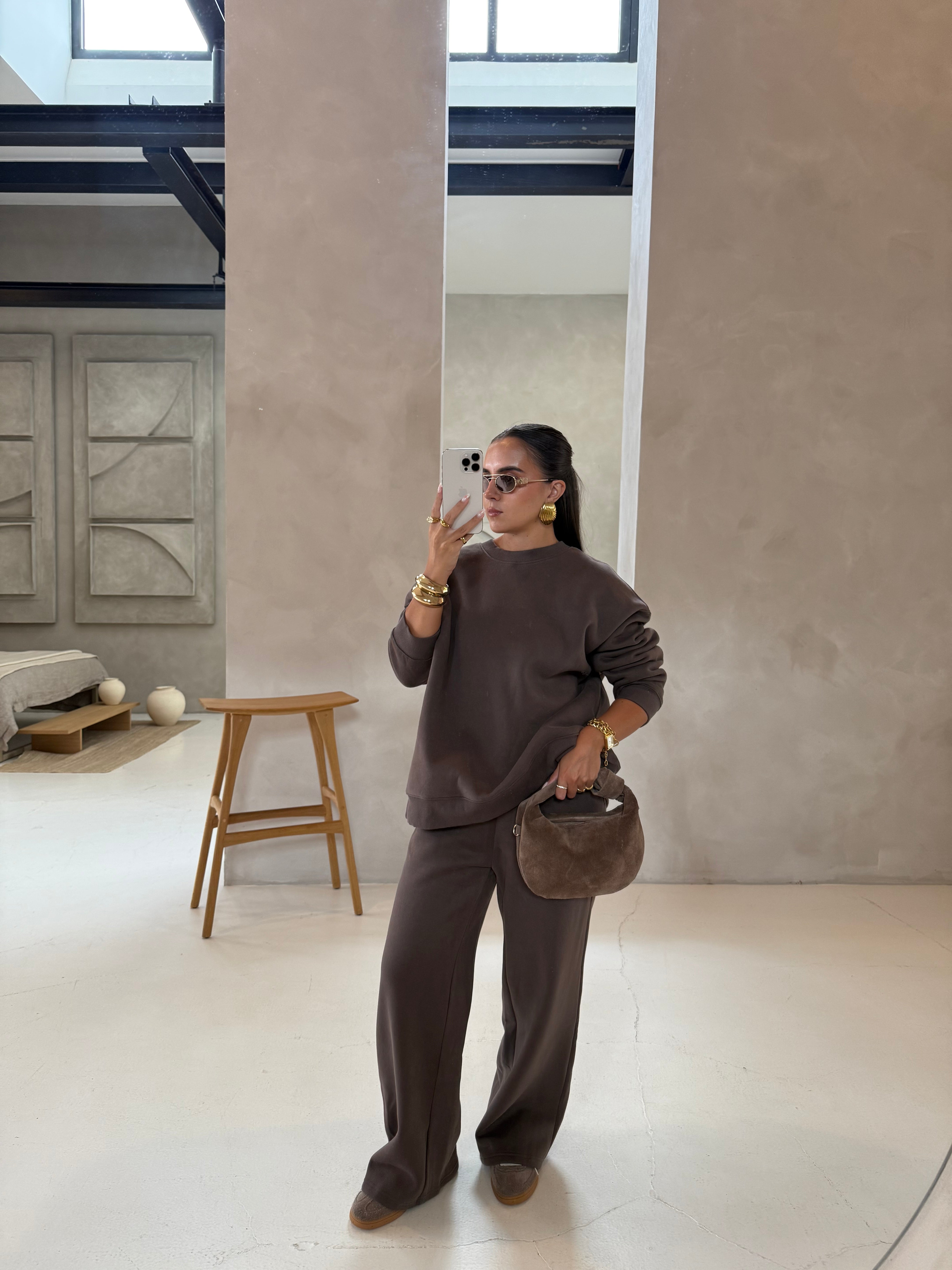 Ensemble LEANA jogging marron (53027)