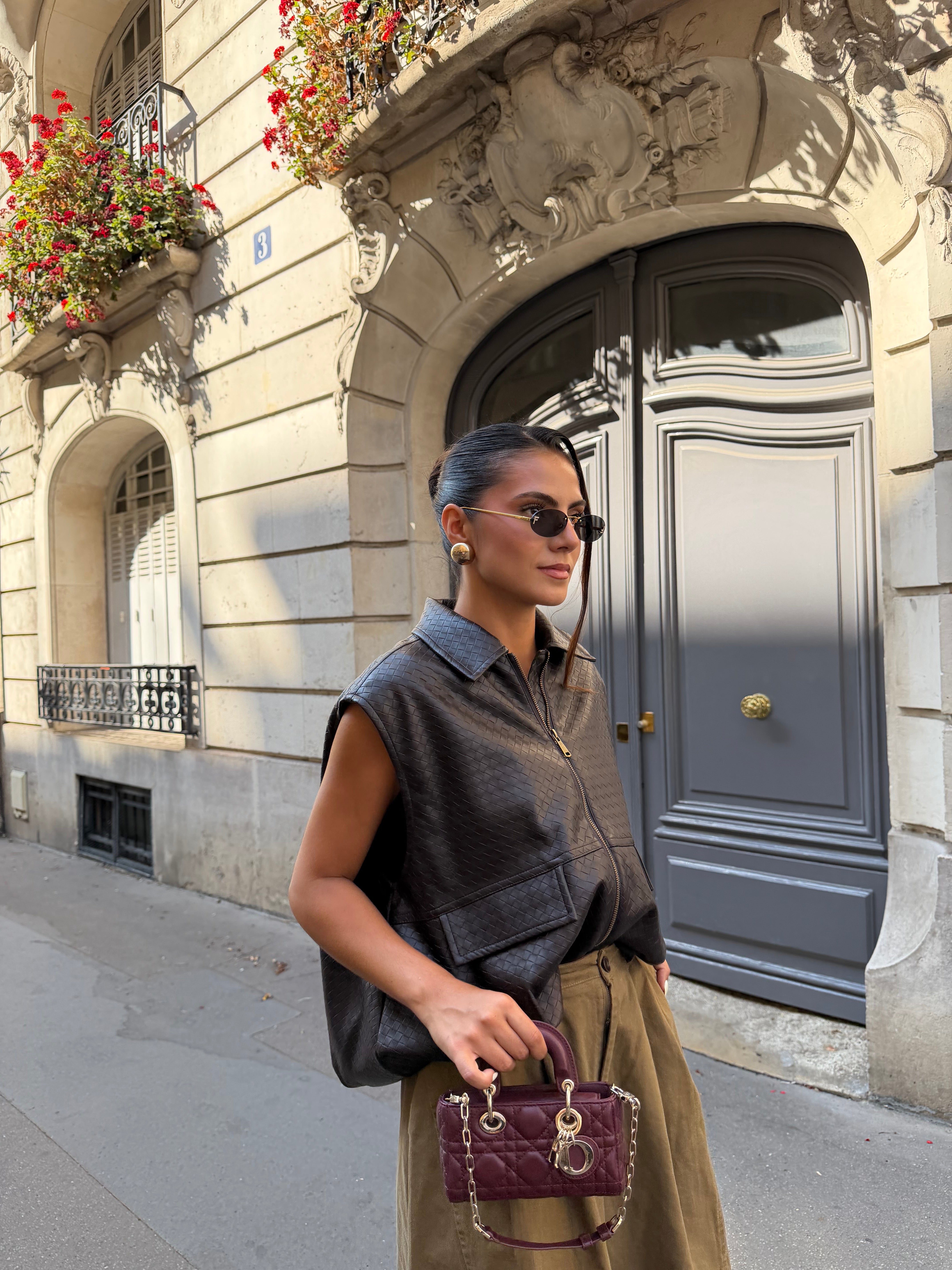 Veste sans manche EGA marron (MA8001)