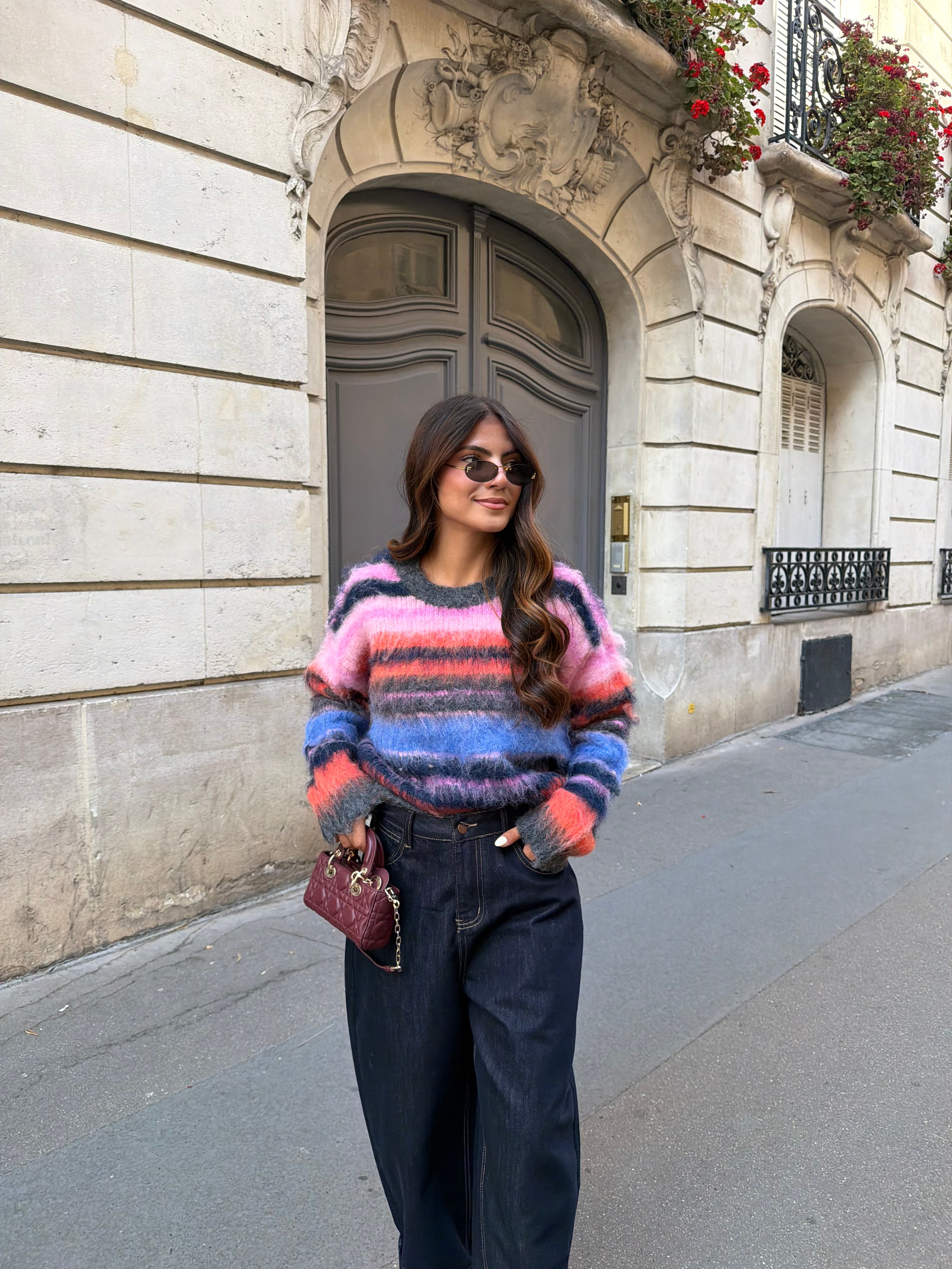 Pull COLOR bleu gris (2681)