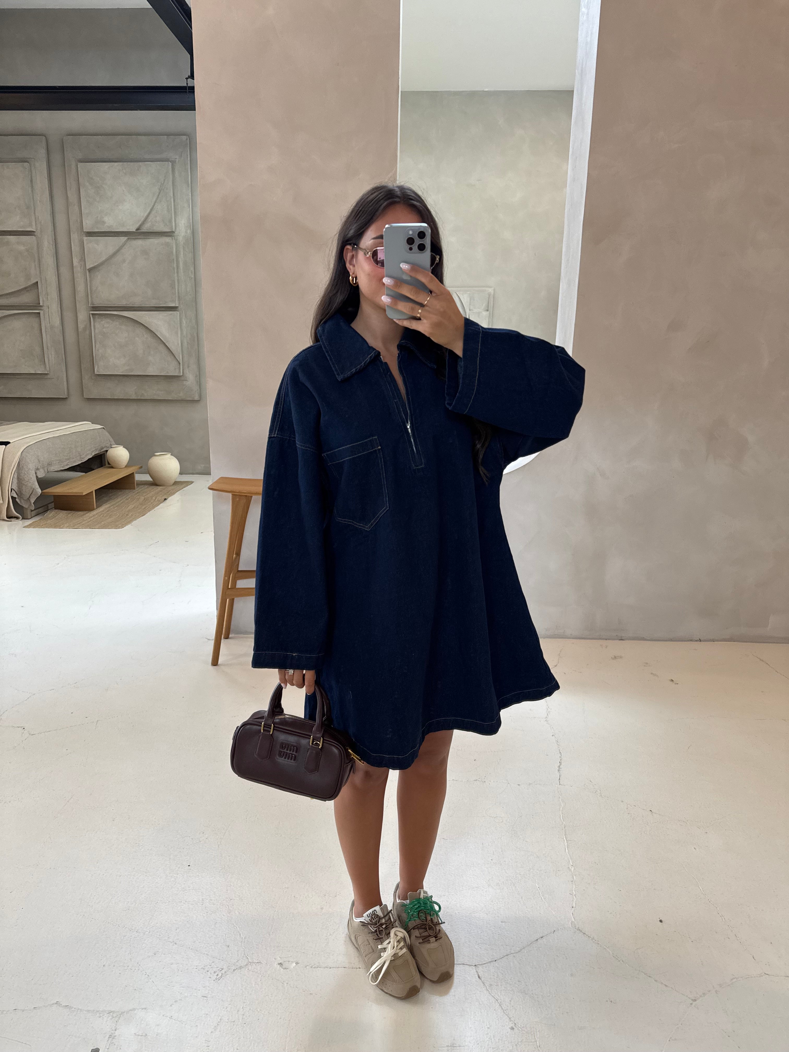 Robe DIANA bleue jean (8040)