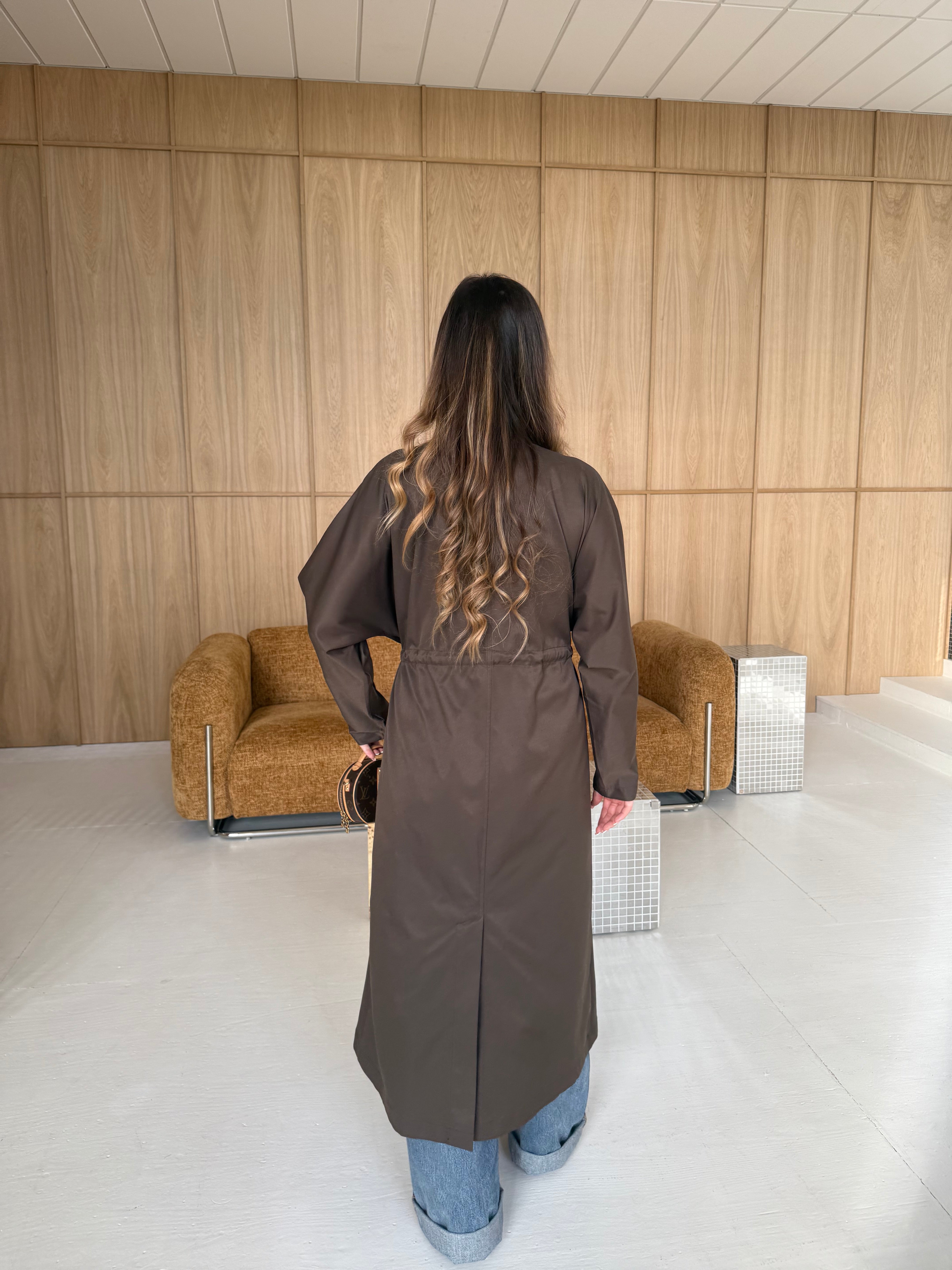 Veste longue SAM marron (W25256)