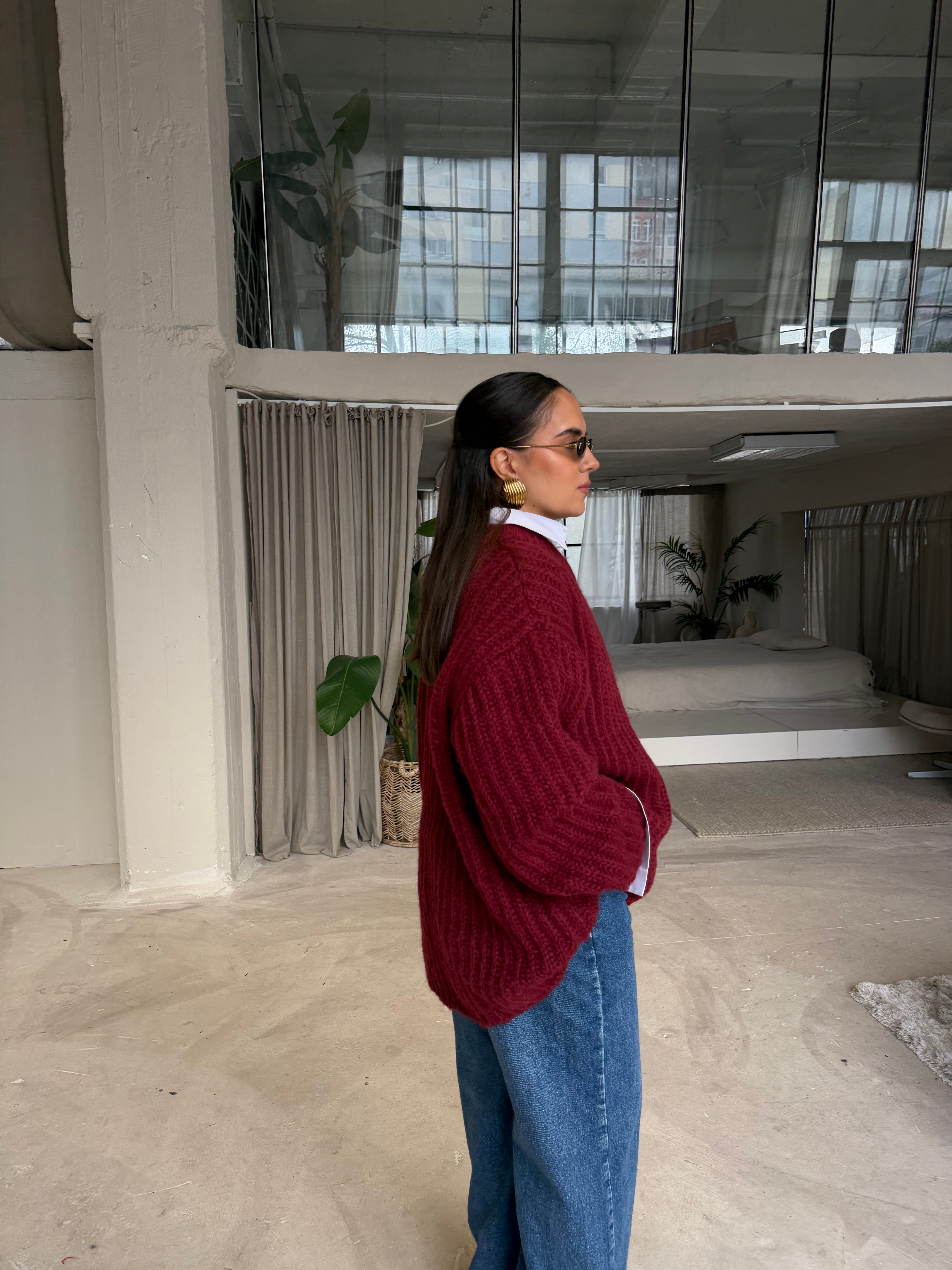 Pull DANIELA bordeaux (LA2597)