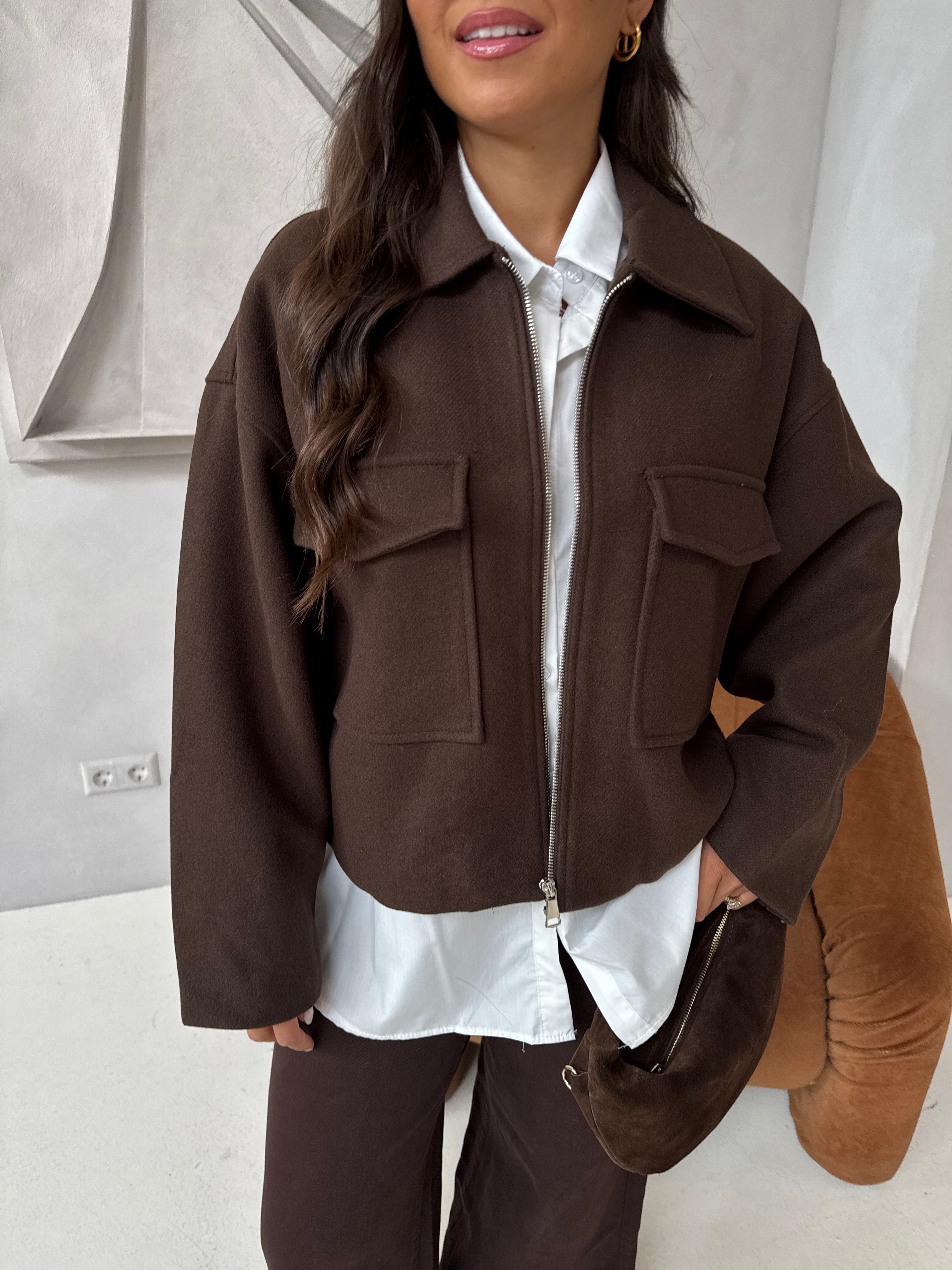 Veste ASSIA marron (M-2525)